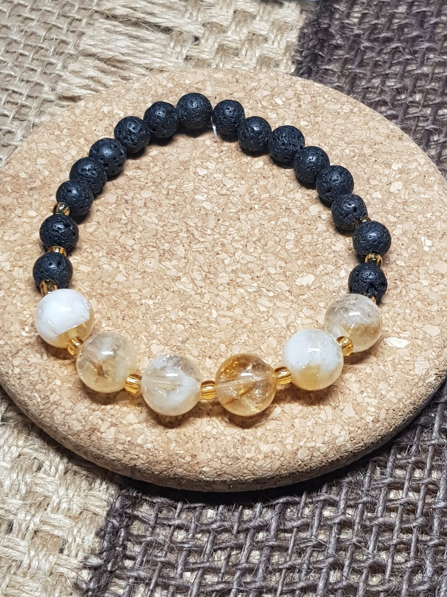 Bracelet Citrine Naturelle - Clarté, Confiance