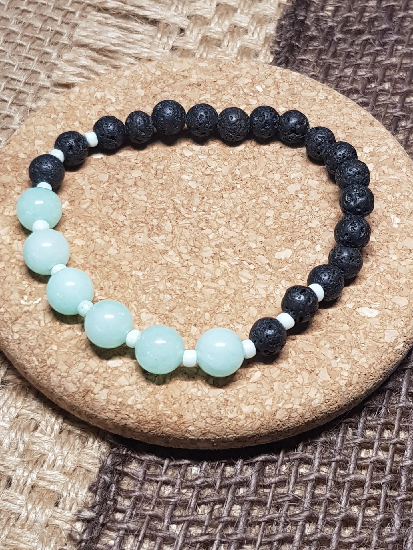 Bracelet Amazonite Naturelle - Harmonie, Apaisement