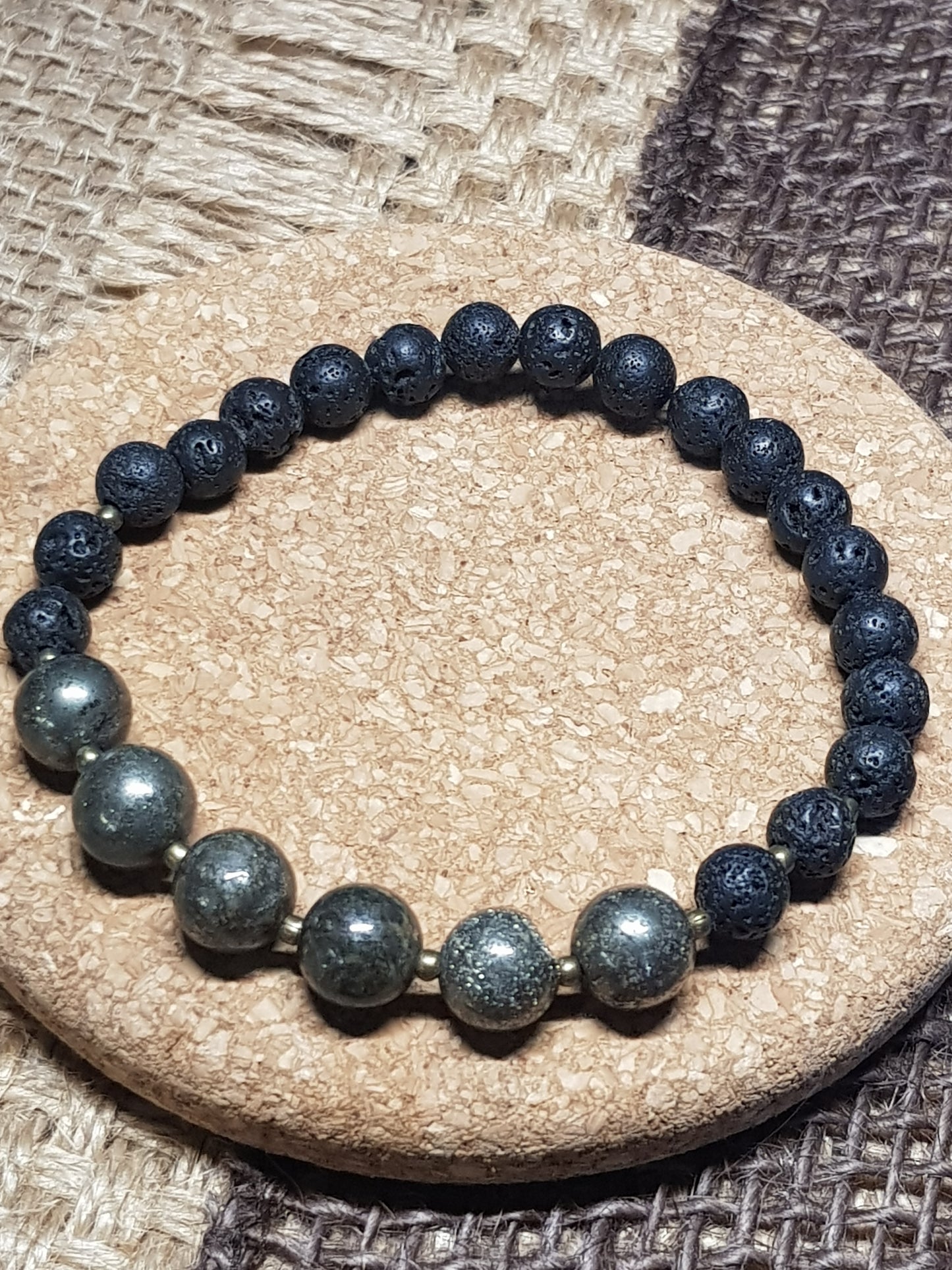 Natural Pyrite Bracelet - Success, Confidence