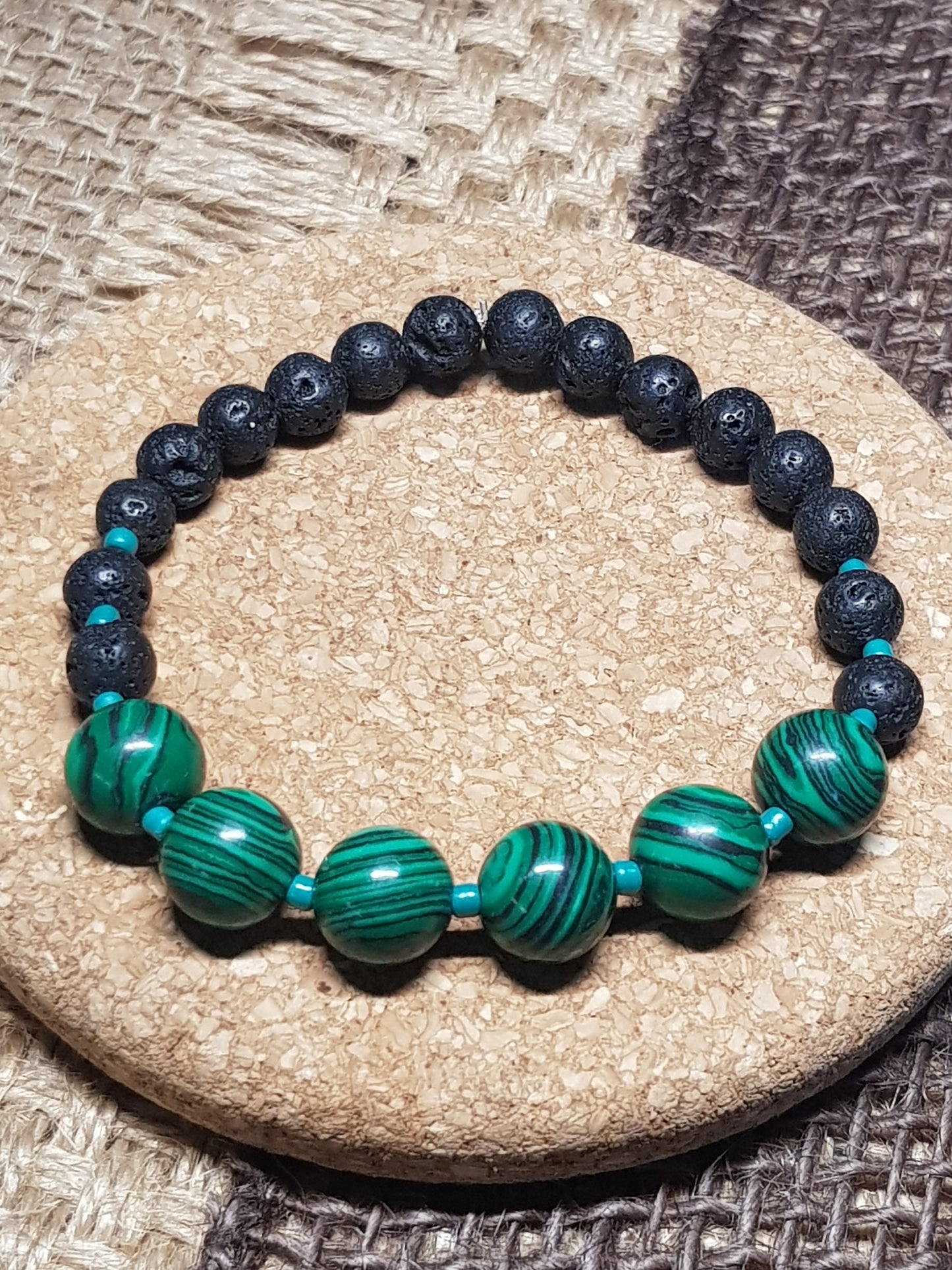 Bracelet Malachite Naturelle - Transformation, Libération
