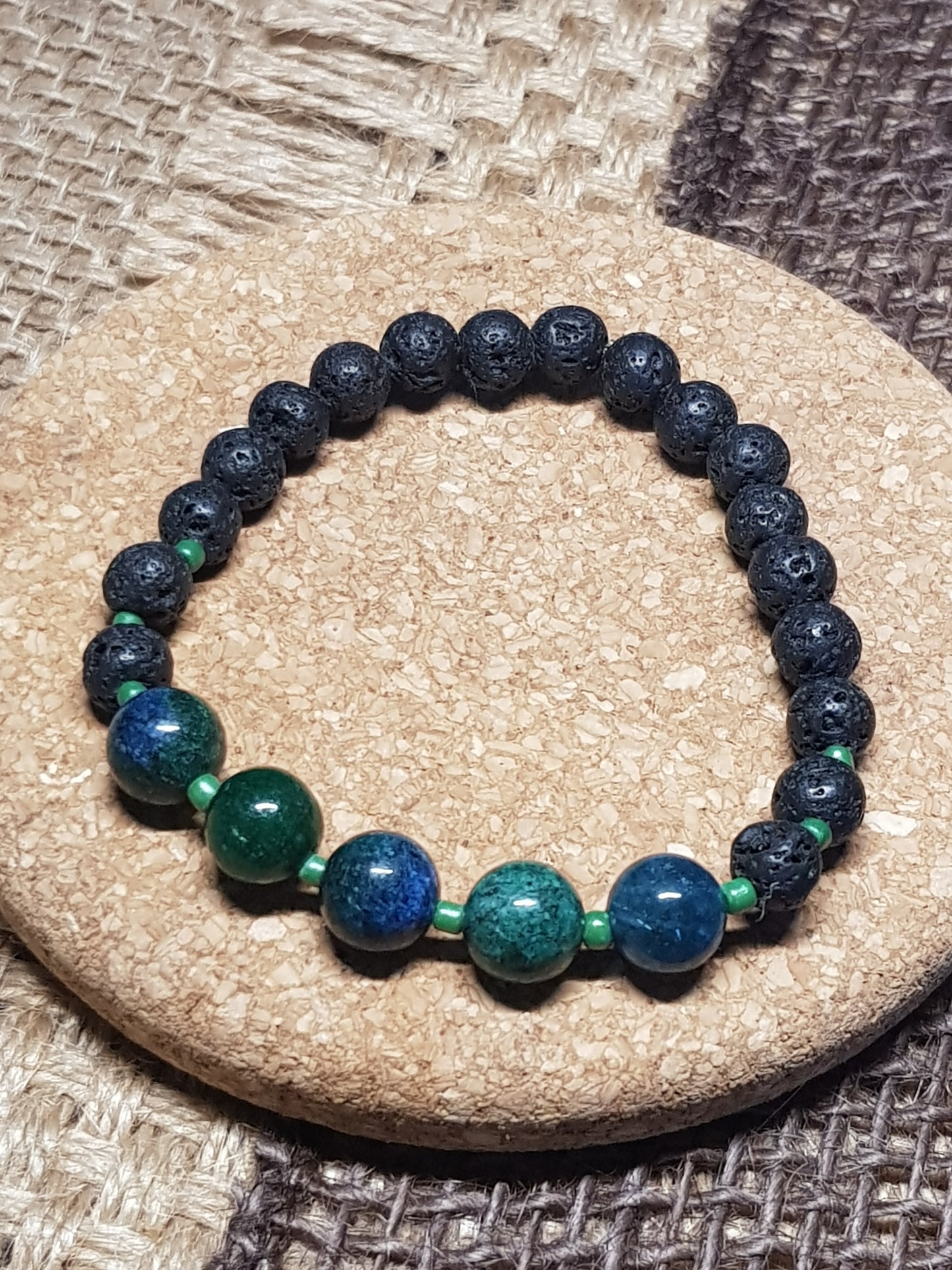 Bracelet Chrysocolle Naturelle - Harmonie, Expression