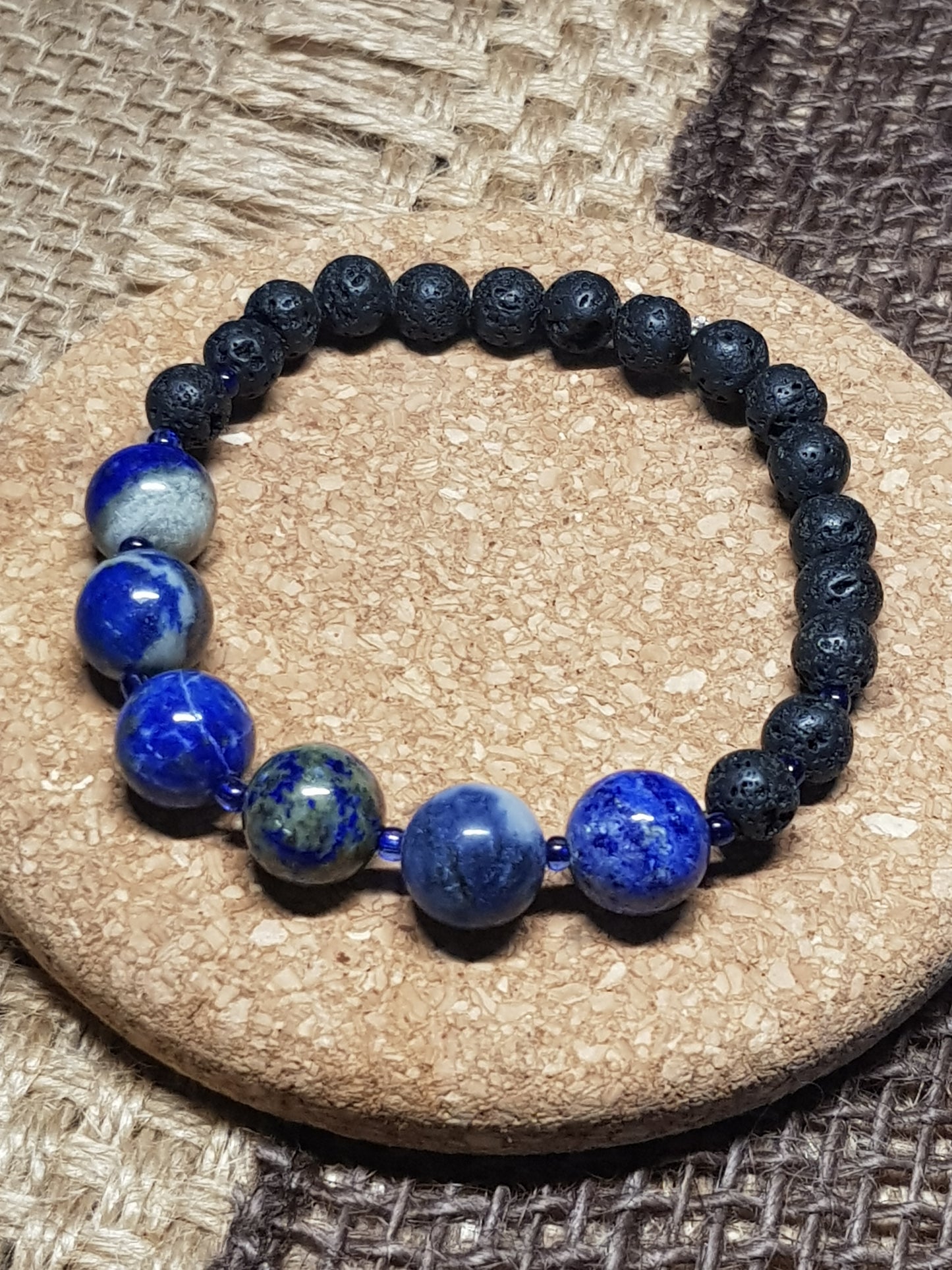 Bracelet Lapis Lazuli Naturel - Vérité, Expression