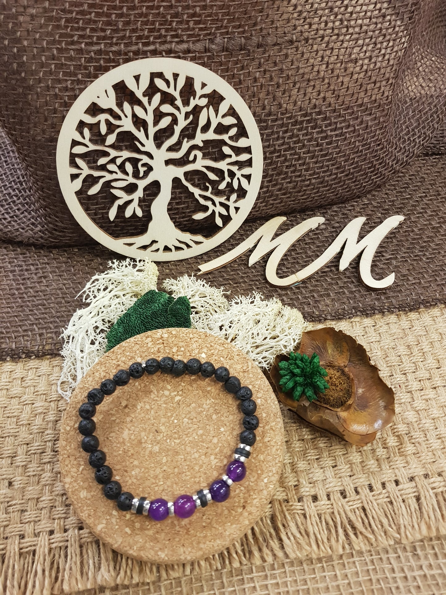 Bracelet de Naissance de Février - l'Améthyste