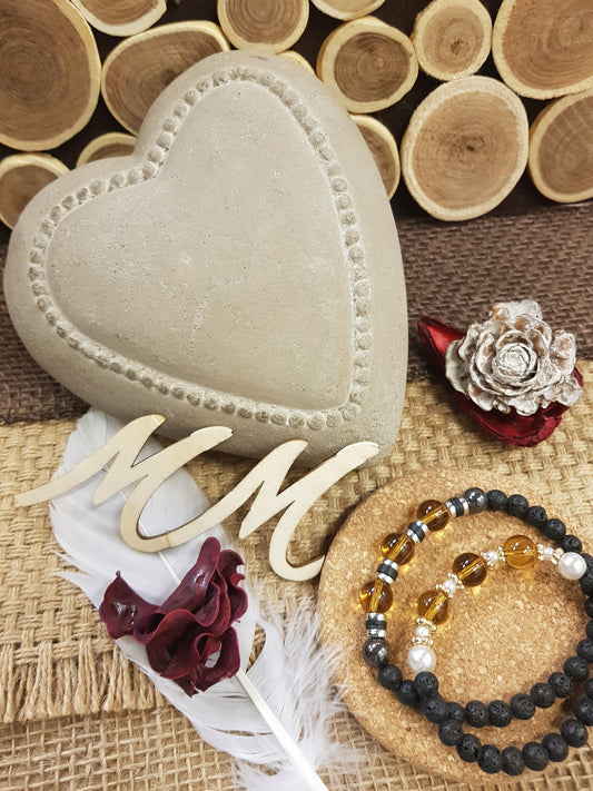 Bracelets Duo "Chaleur d'Âme" - Ambre