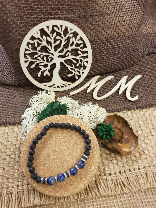 December Birthstone Bracelet - Lapis Lazuli