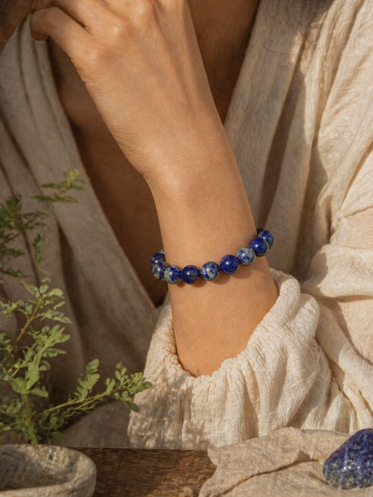 Bracelet Lapis Lazuli Naturel - Vérité, Expression