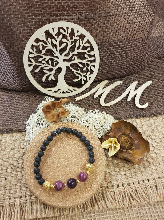 January Birthstone Bracelet - Garnet