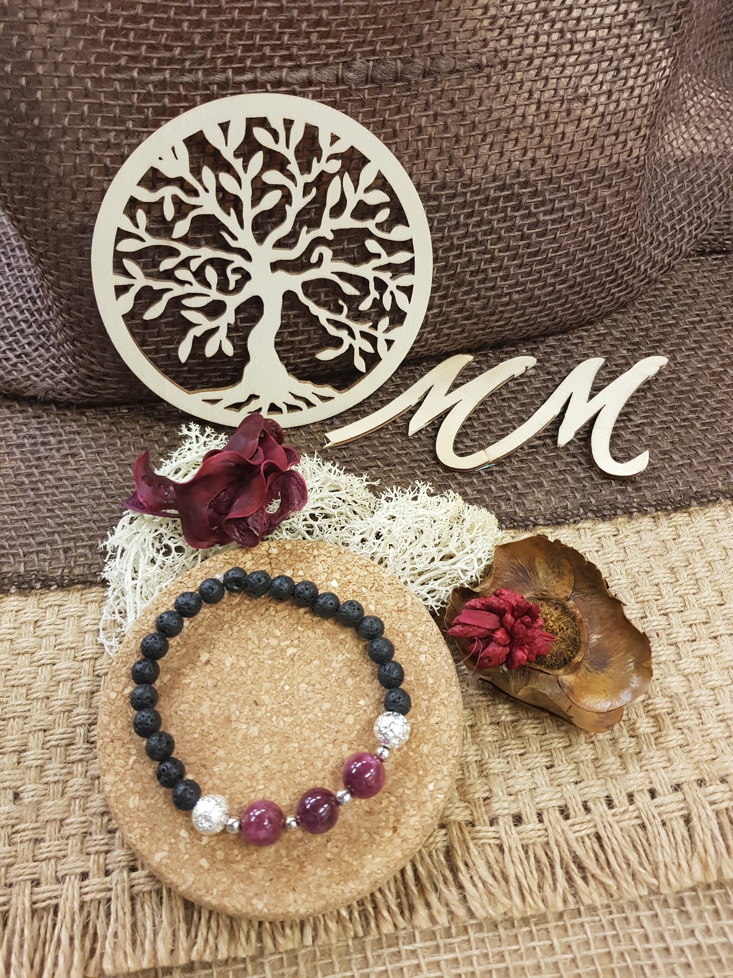 Bracelet de Naissance de Janvier - Le Grenat