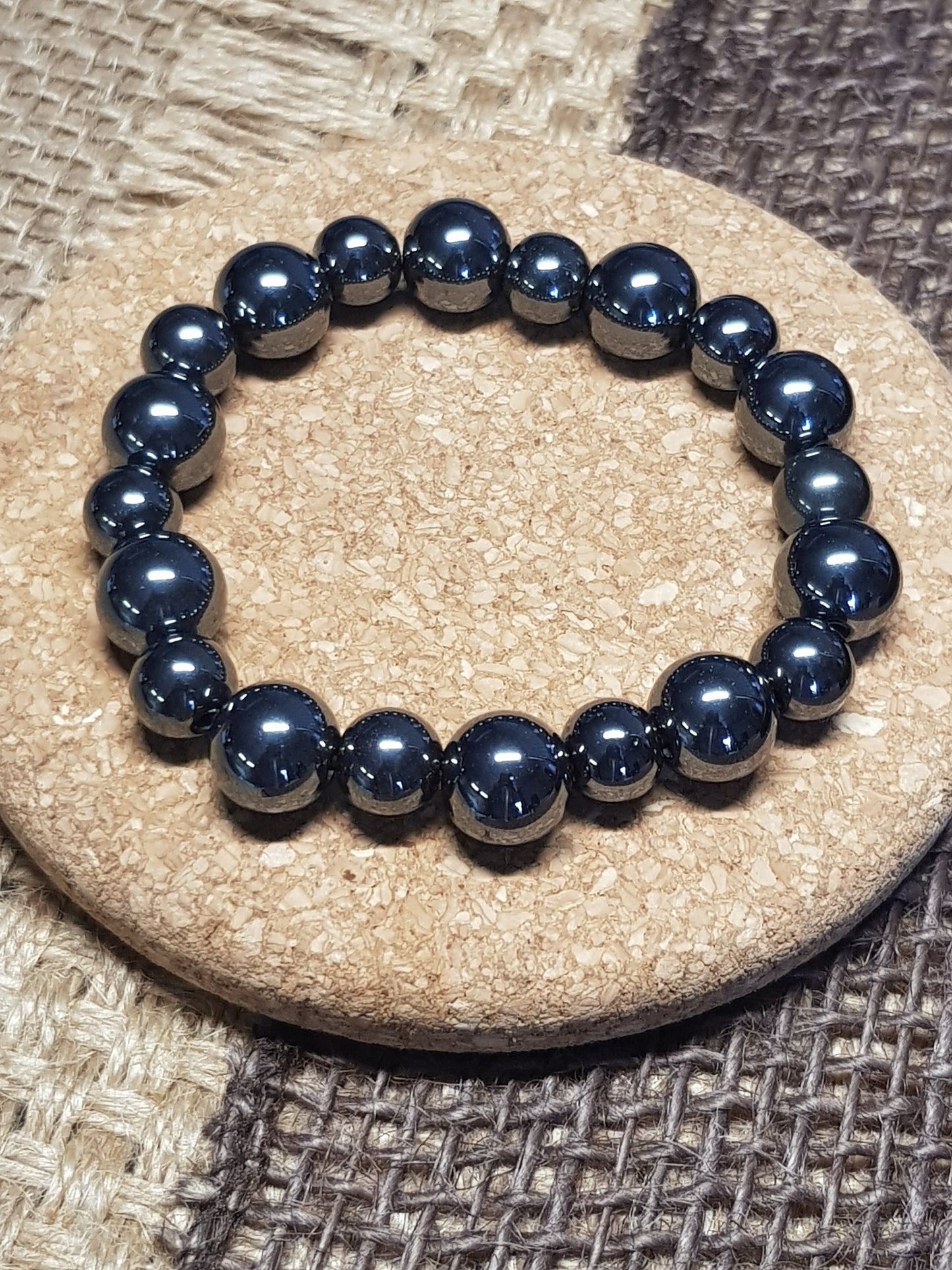 Bracelet Hématite Naturelle - Ancrage, Stabilité