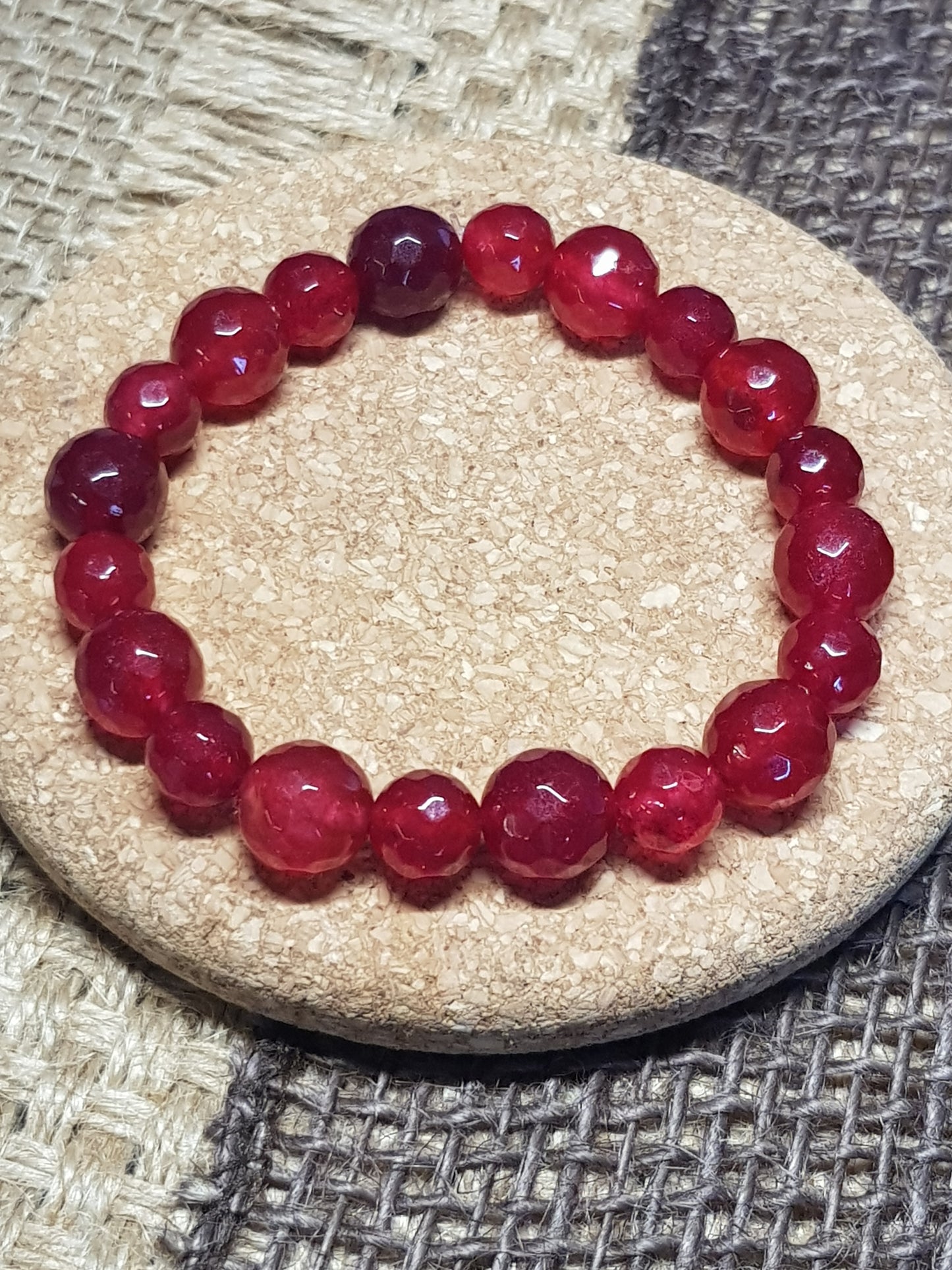 Bracelet Rubis Naturel - Courage, Vitalité