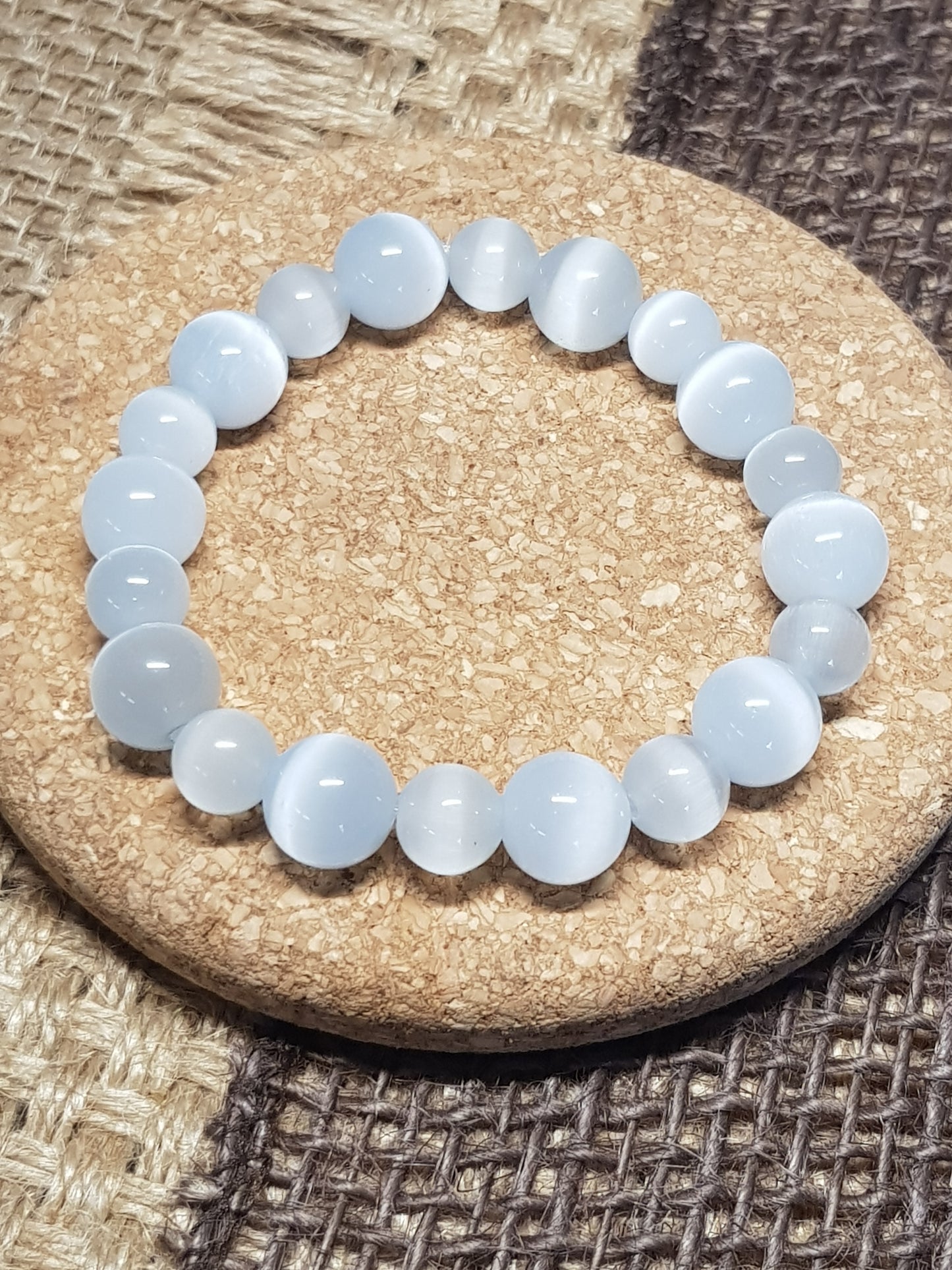 Bracelet Sélénite Naturelle - Paix, Elévation