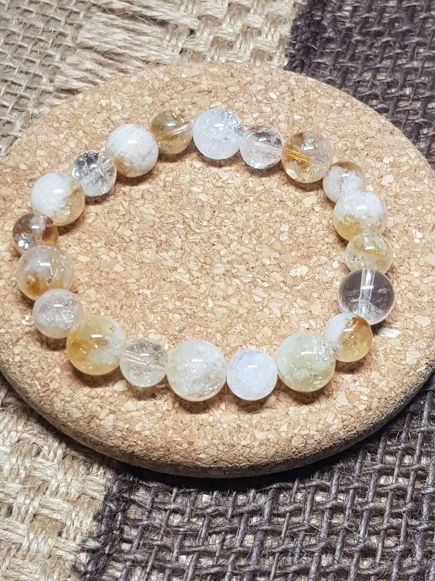 Bracelet Citrine Naturelle - Clarté, Confiance