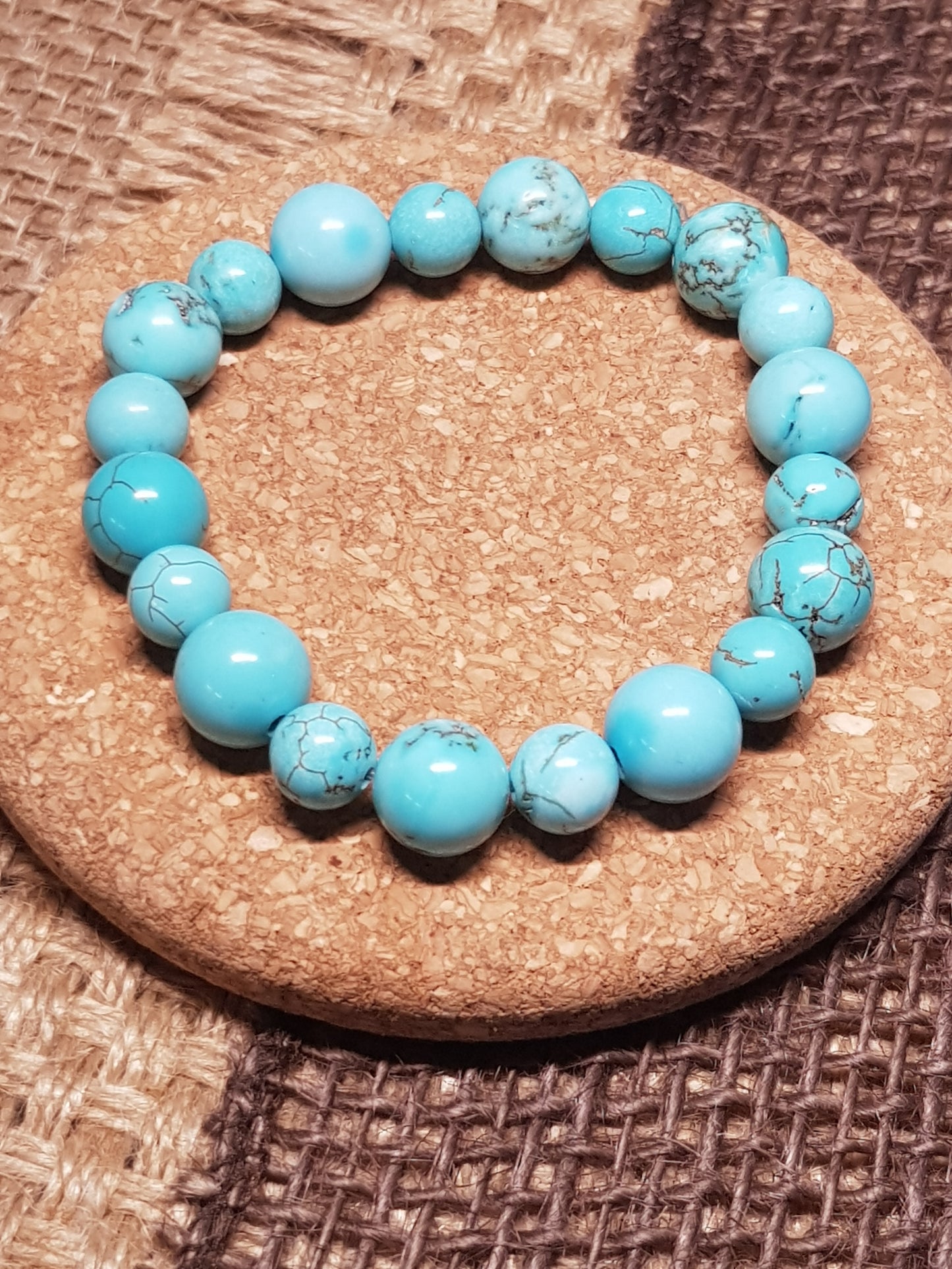 Bracelet Turquoise Naturelle - Protection, Equilibre