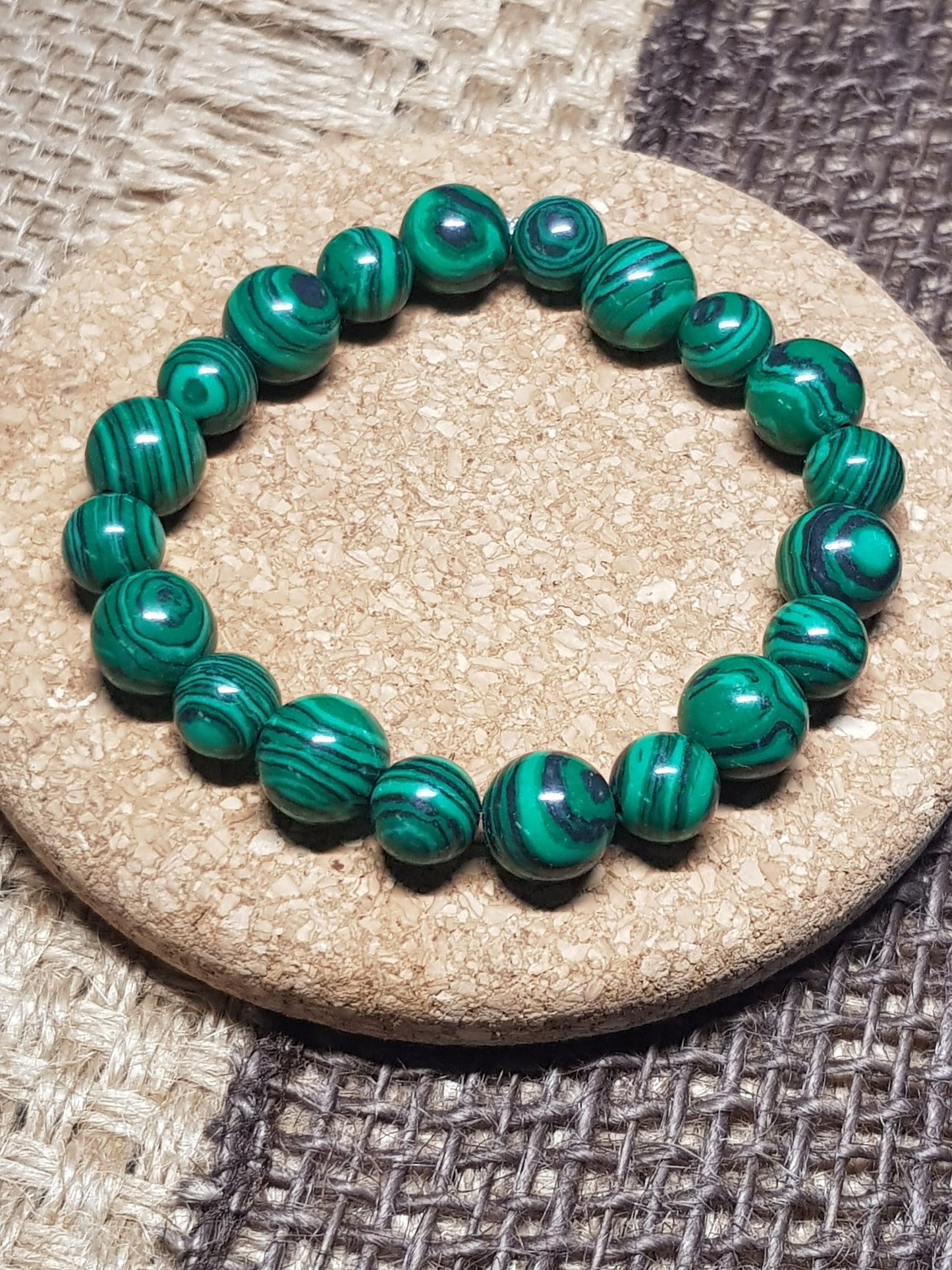 Bracelet Malachite Naturelle - Transformation, Libération