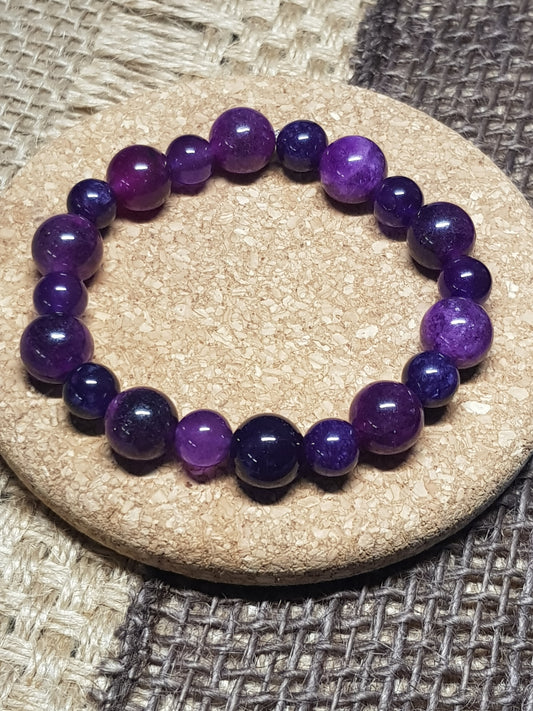 Bracelet Améthyste Naturelle - Sagesse, Apaisement