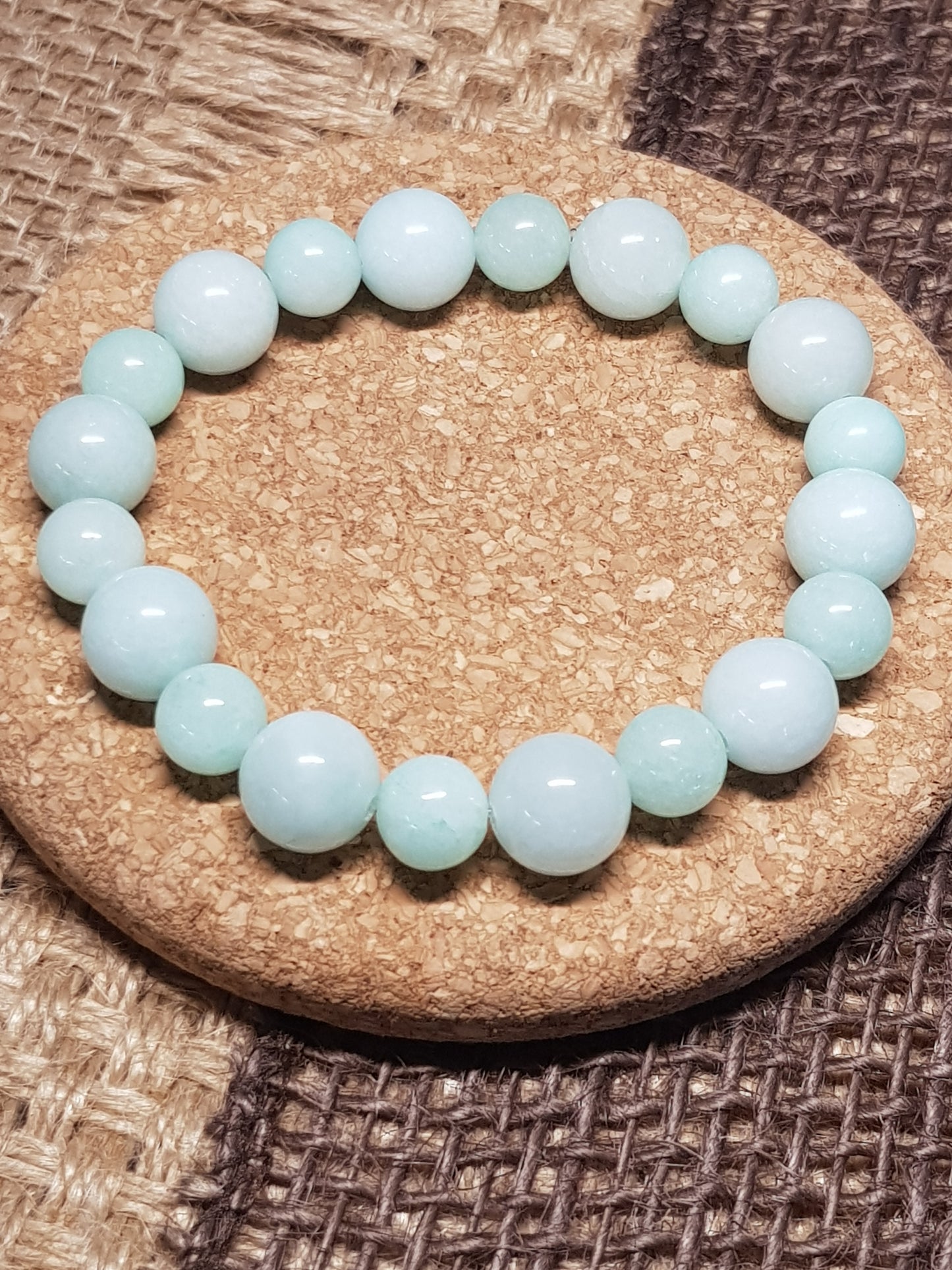 Bracelet Amazonite Naturelle - Harmonie, Apaisement