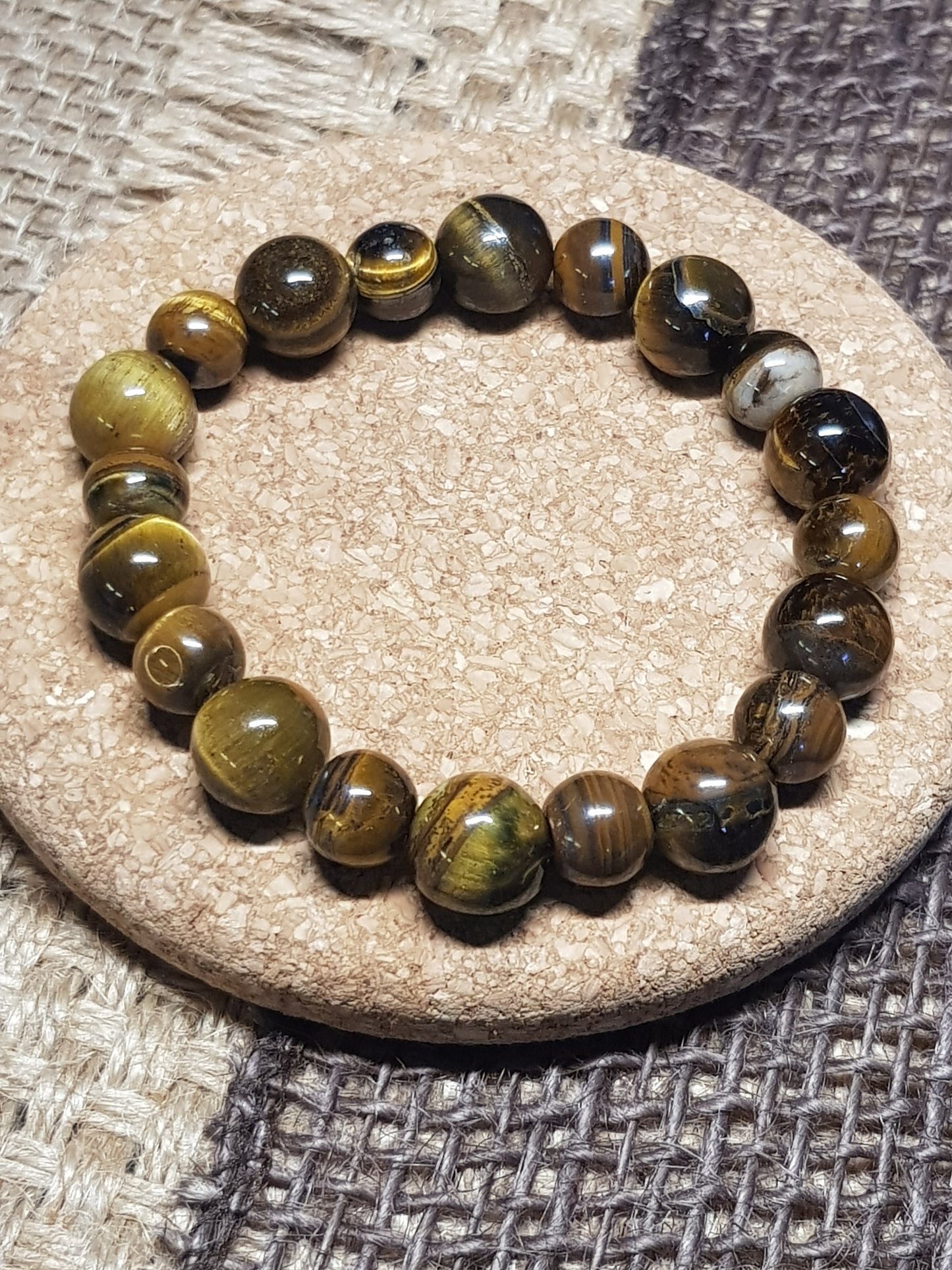 Bracelet Œil de Tigre Naturel - Protection, Confiance