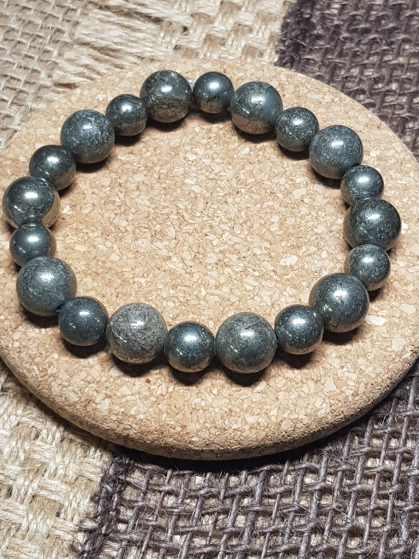 Natural Pyrite Bracelet - Success, Confidence