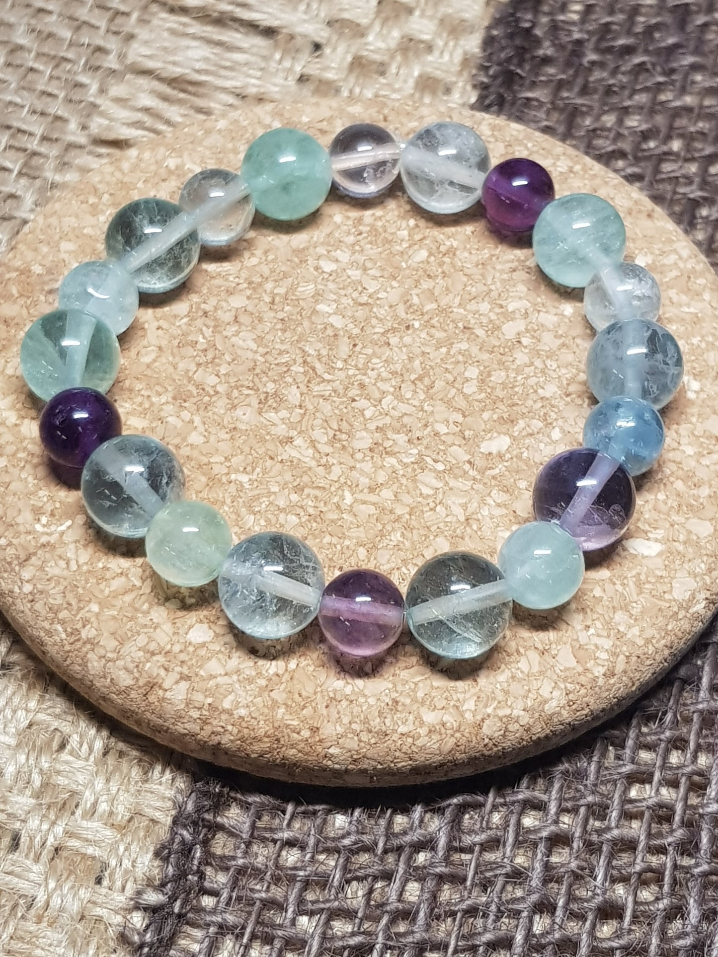 Bracelet Fluorite Naturelle - Clarté, Harmonie