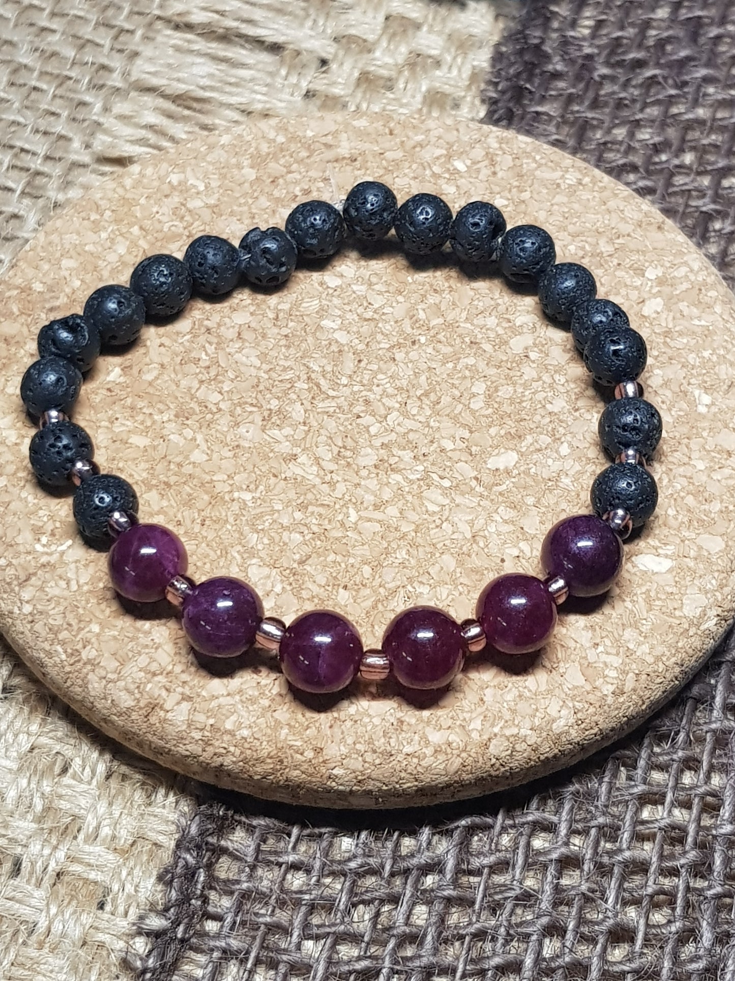 Bracelet Grenat Naturel - Passion, Engagement