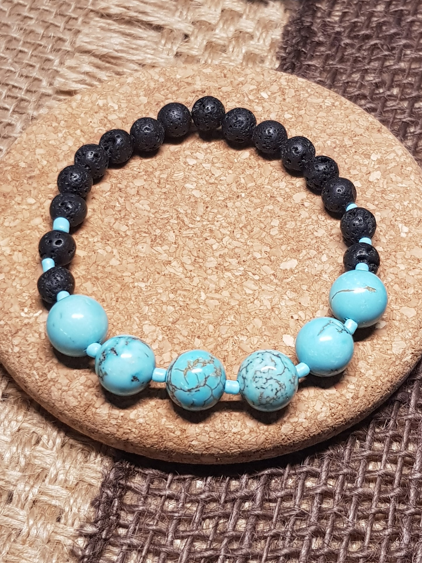 Bracelet Turquoise Naturelle - Protection, Equilibre