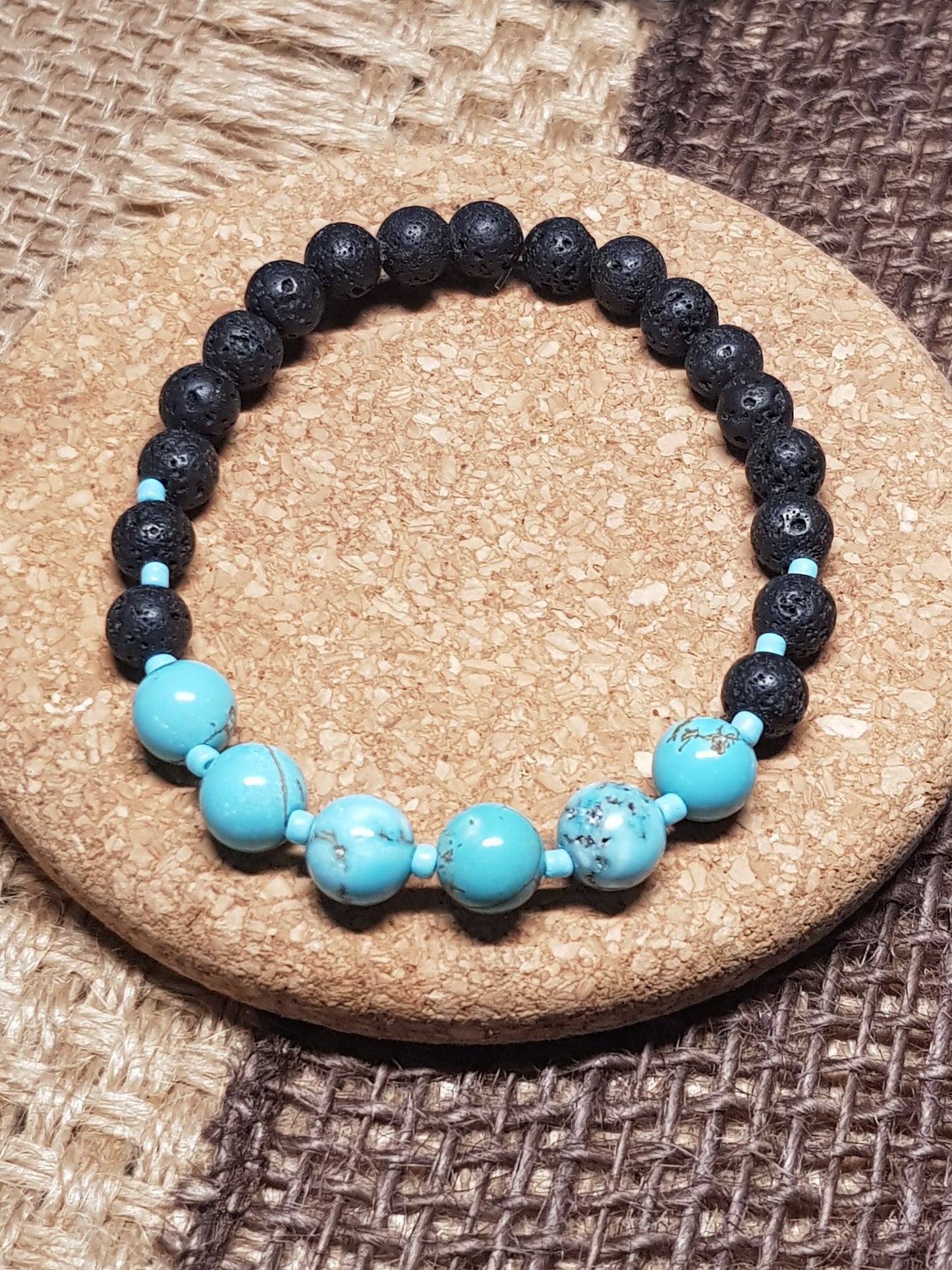 Bracelet Turquoise Naturelle - Protection, Equilibre