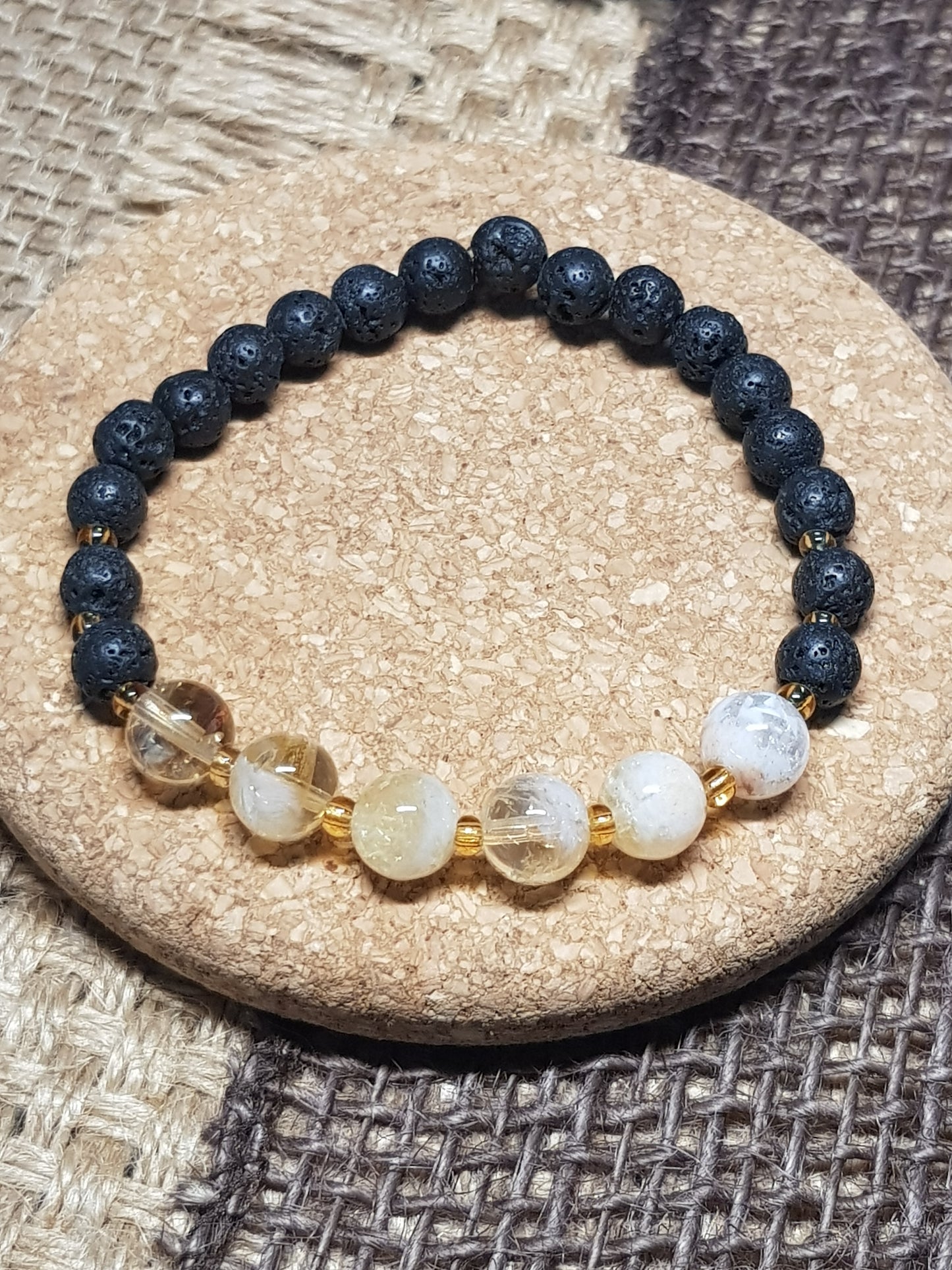 Bracelet Citrine Naturelle - Clarté, Confiance