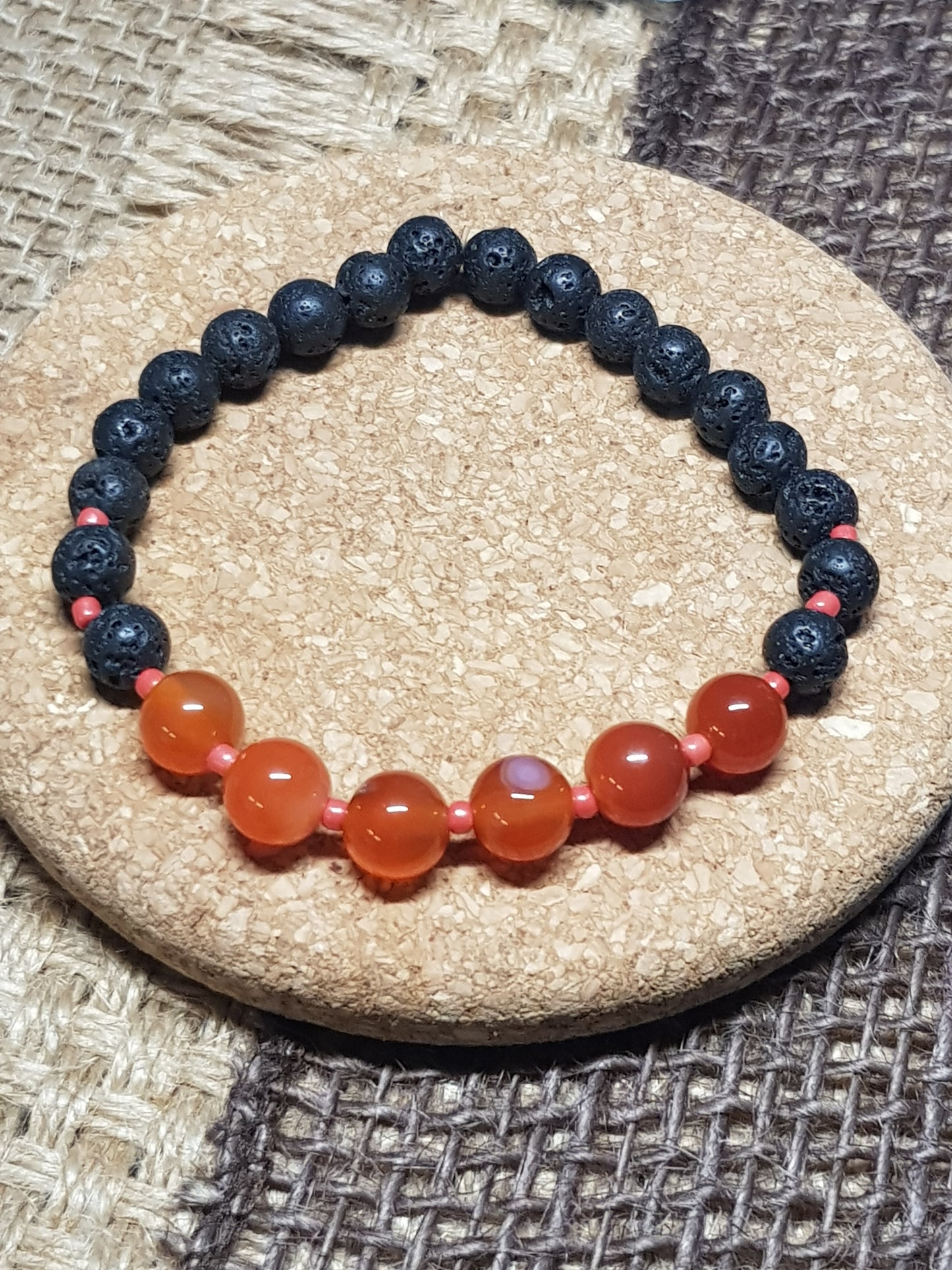 Bracelet La Cornaline Naturelle - Vitalité, Créativité