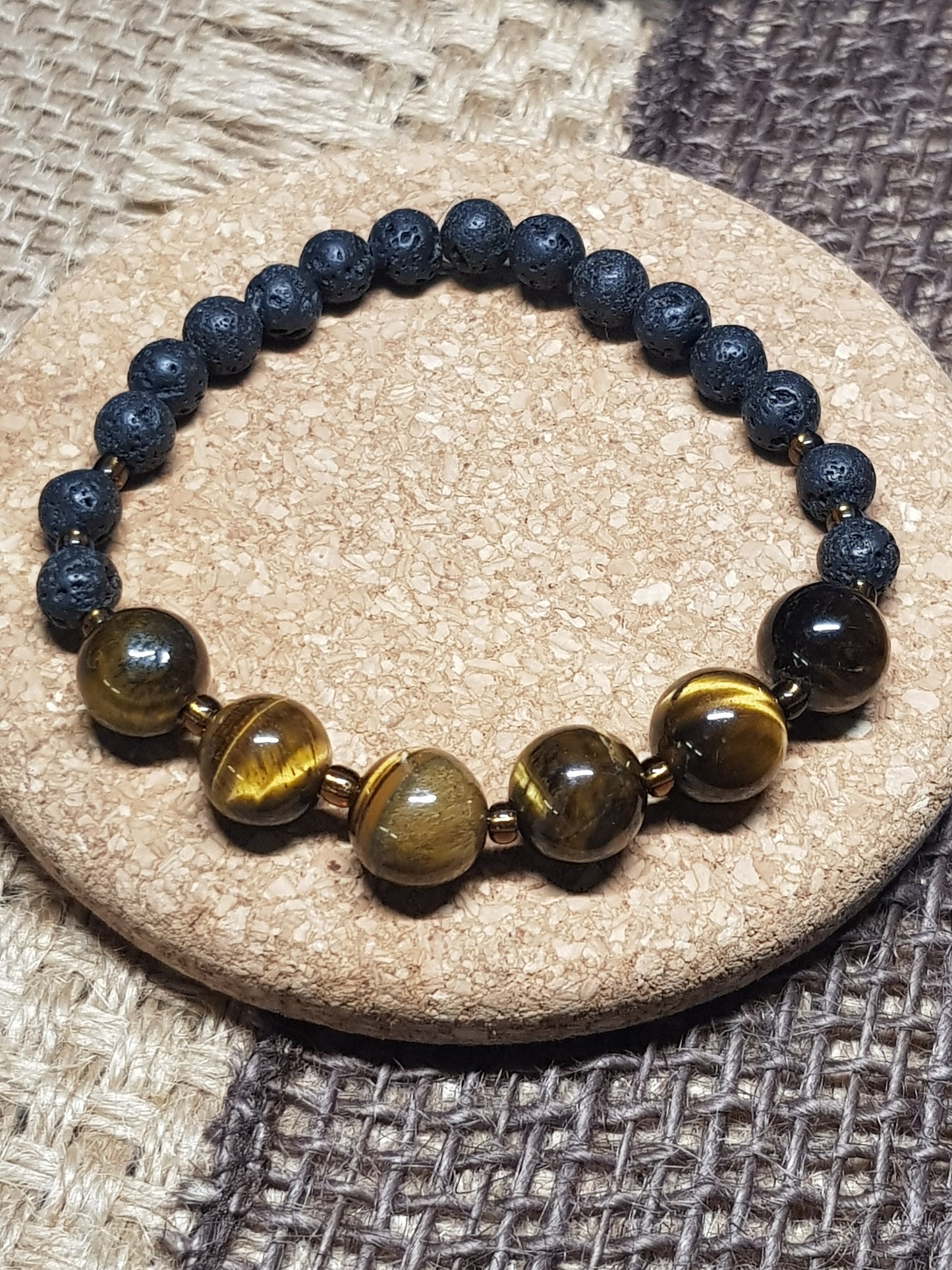 Bracelet Œil de Tigre Naturel - Protection, Confiance