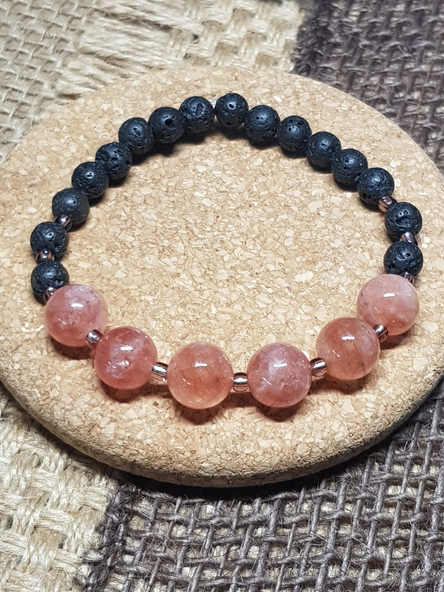 Armband aus natürlichem Sonnenstein – Freude, Ausstrahlung