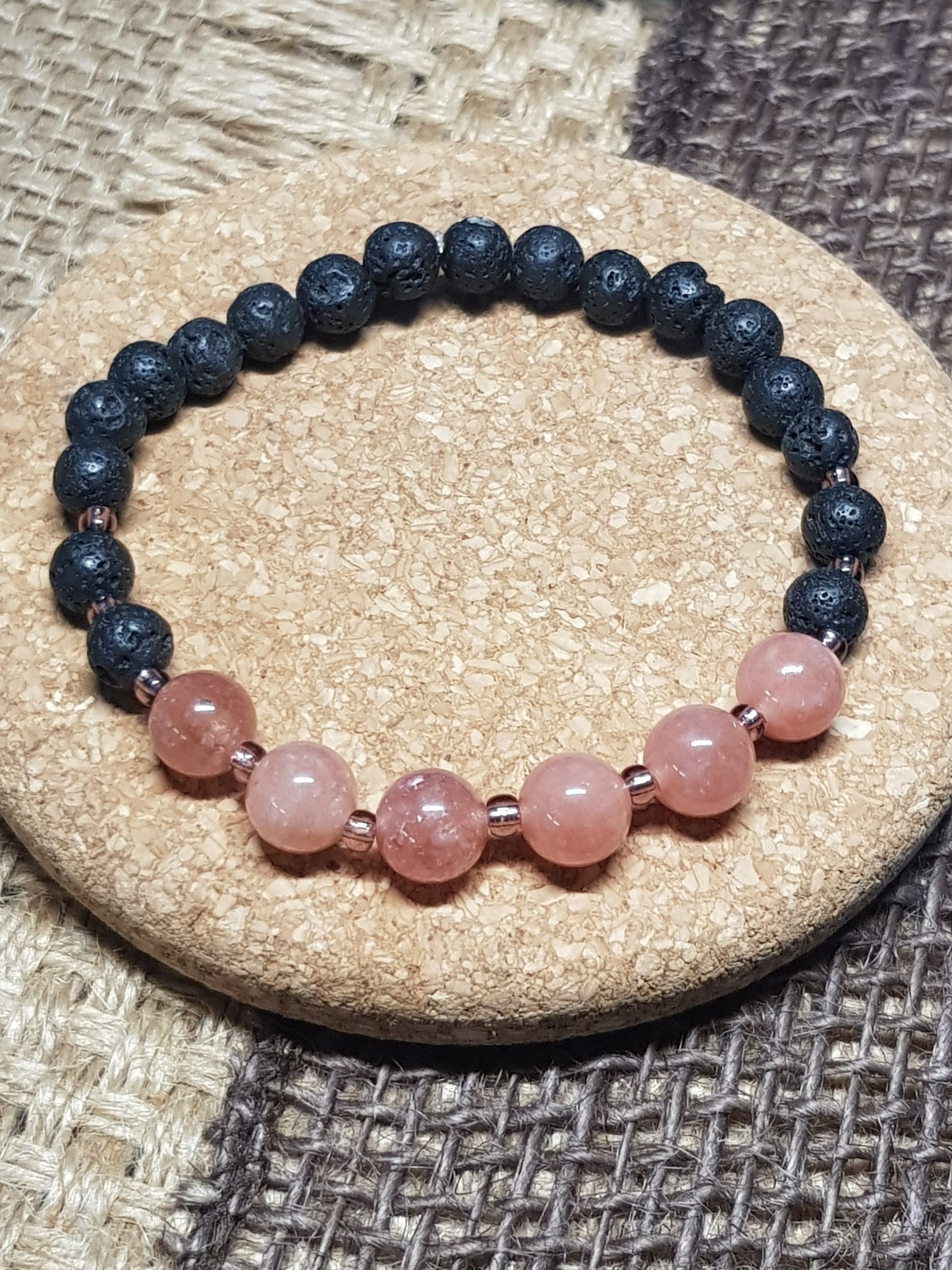 Armband aus natürlichem Sonnenstein – Freude, Ausstrahlung