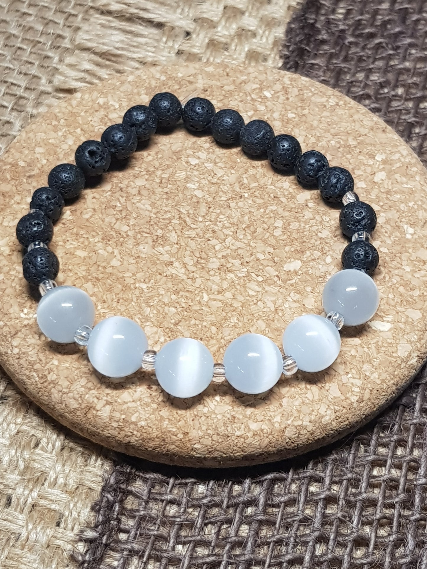 Bracelet Sélénite Naturelle - Paix, Elévation