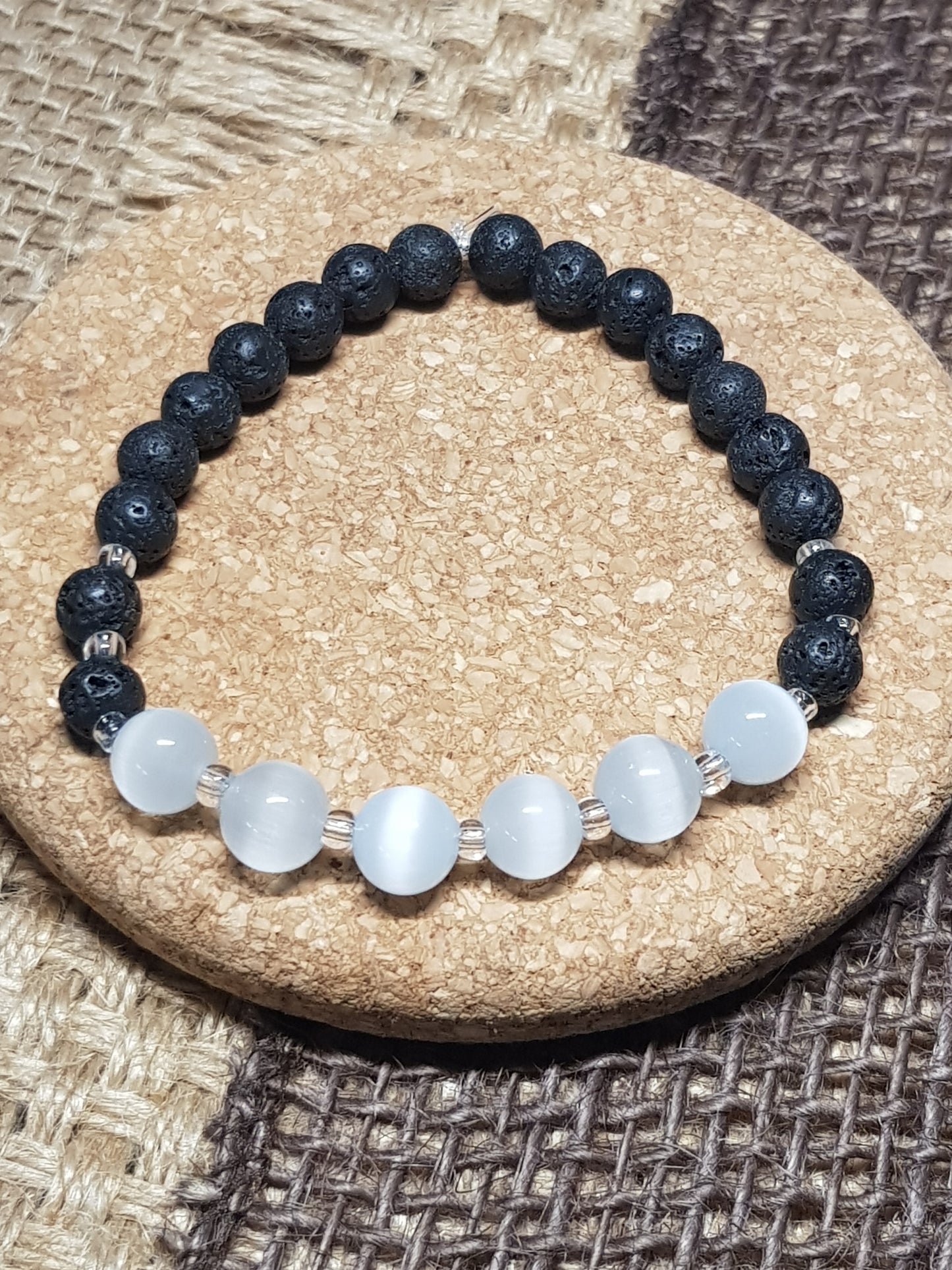 Bracelet Sélénite Naturelle - Paix, Elévation