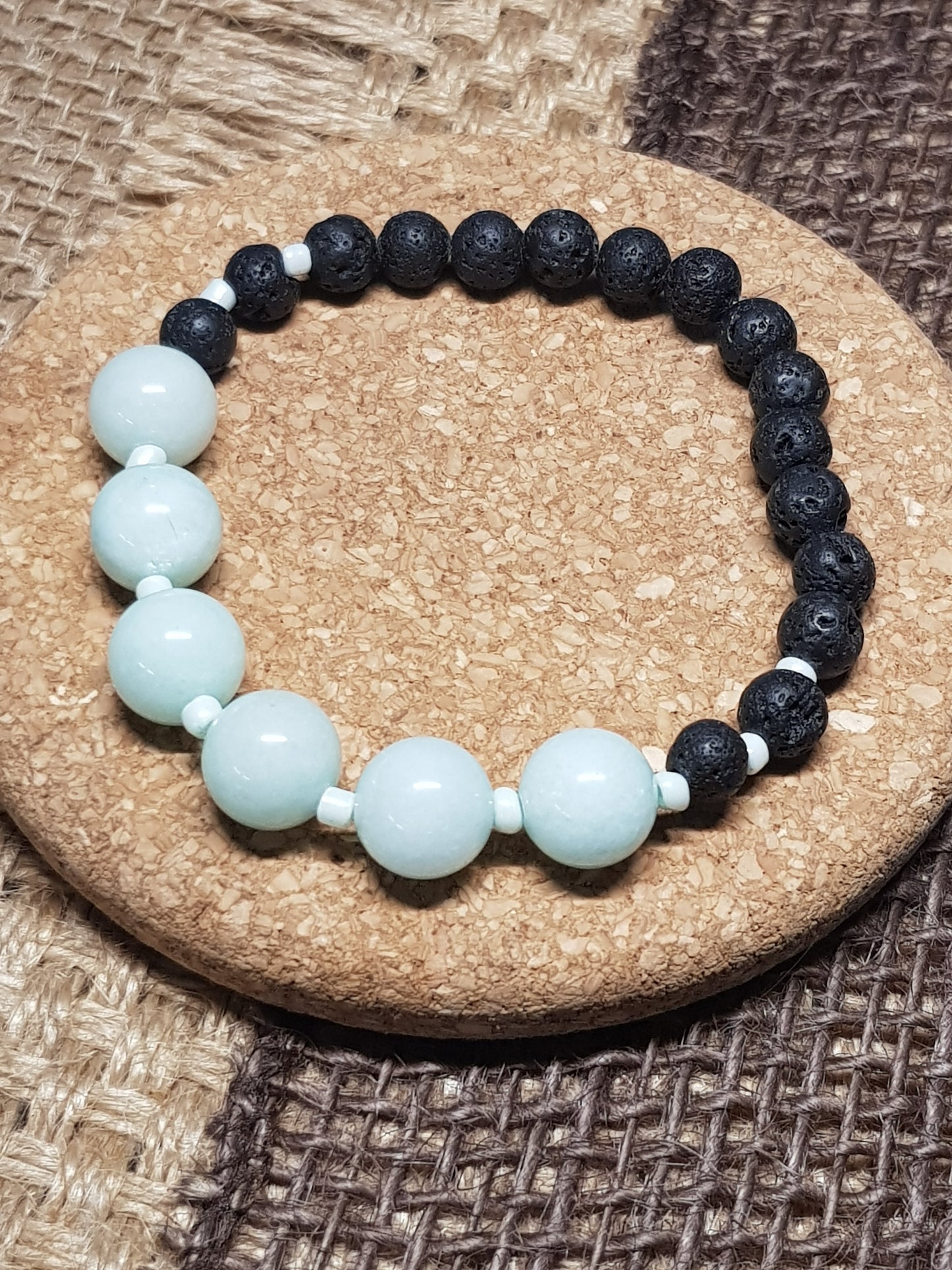 Bracelet Amazonite Naturelle - Harmonie, Apaisement