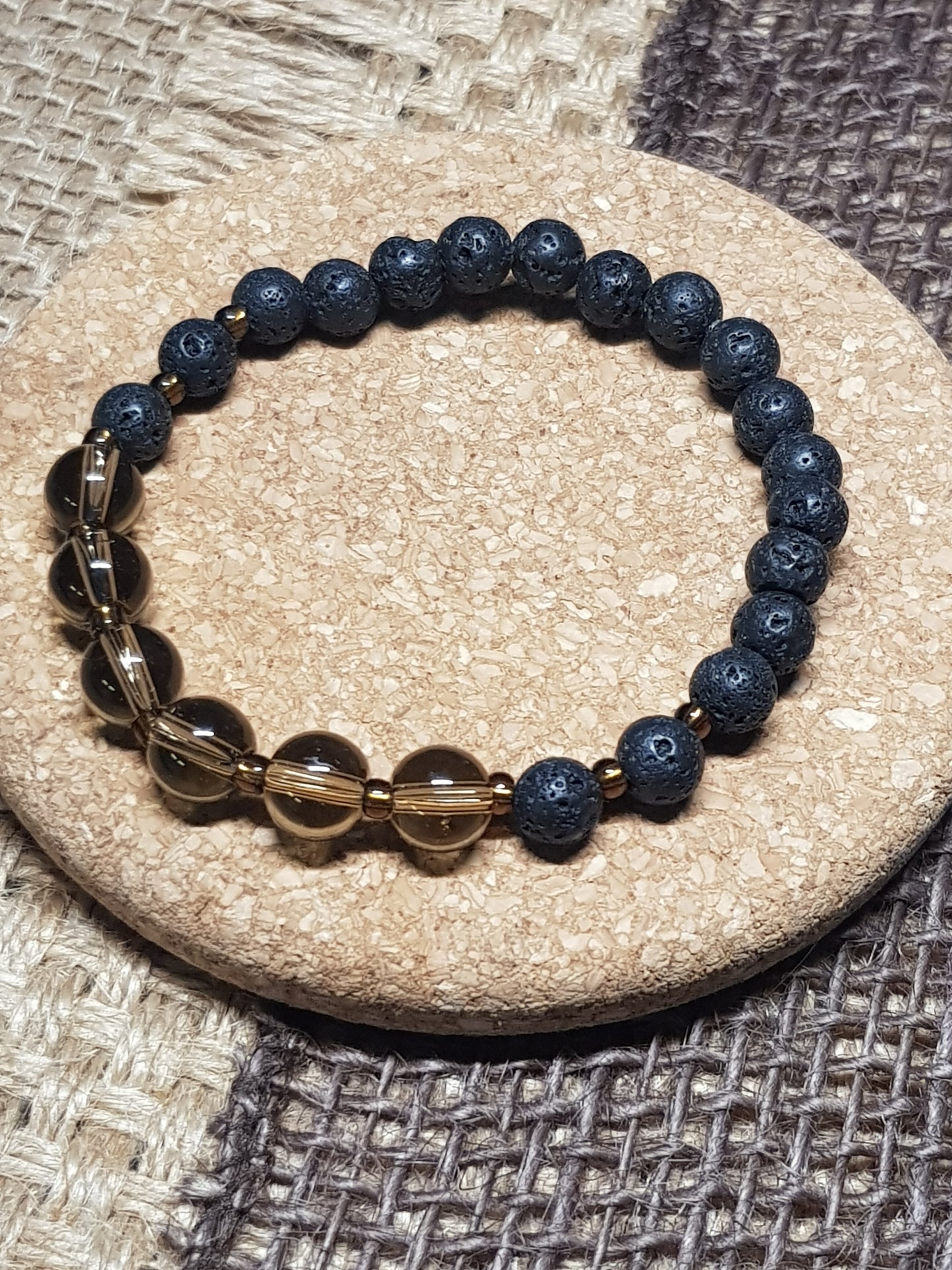 Bracelet Quartz Fumé Naturel - Libération, Ancrage