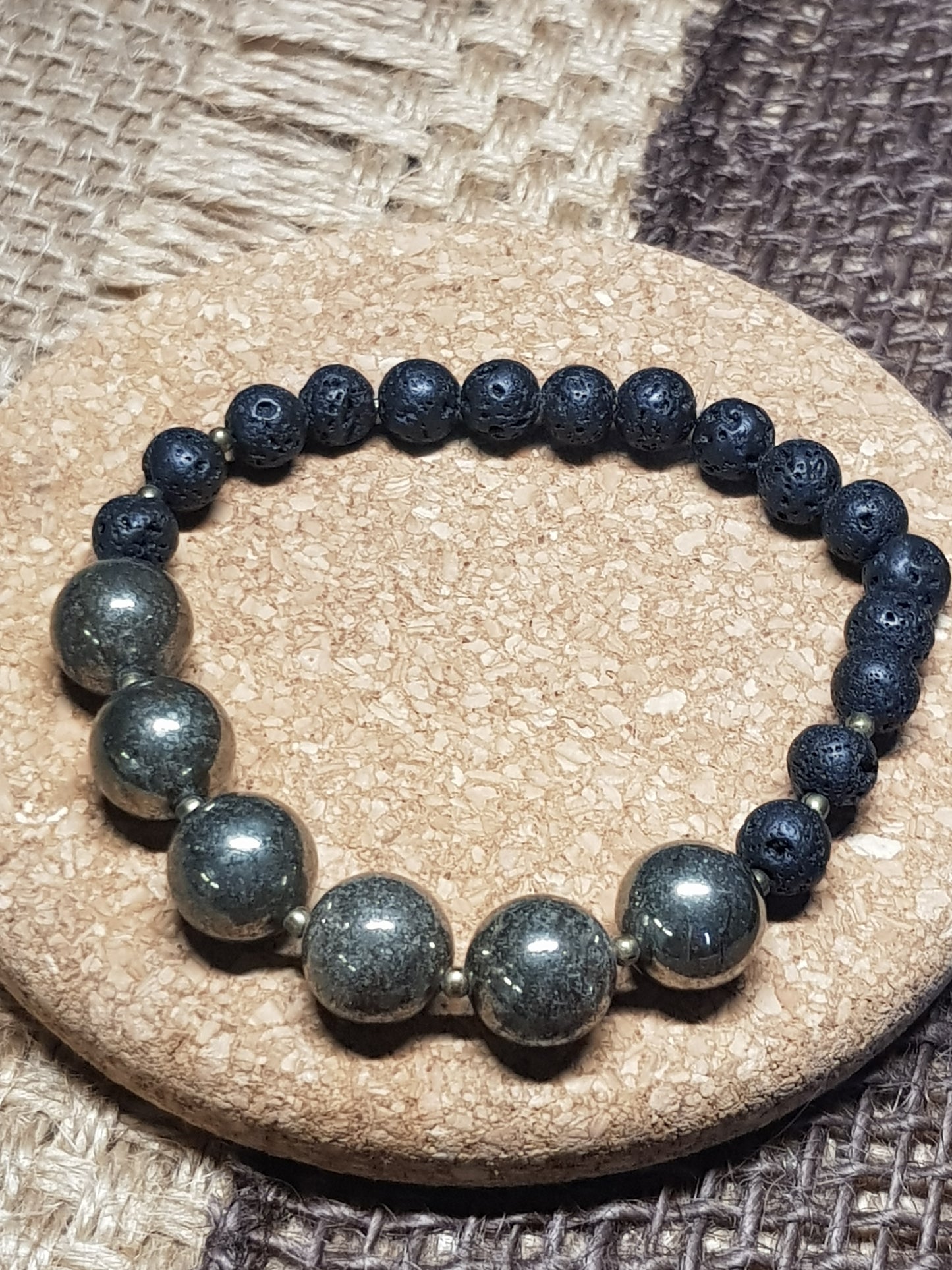 Natural Pyrite Bracelet - Success, Confidence