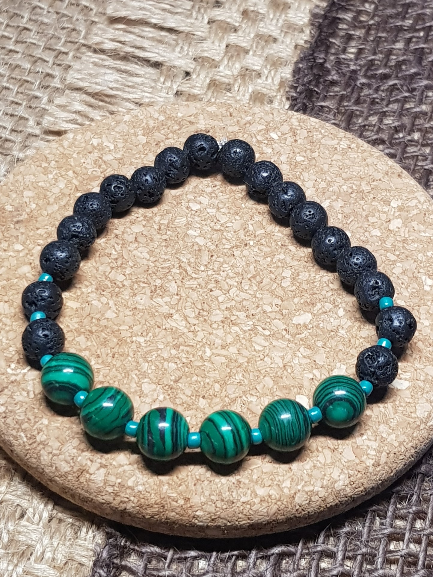 Bracelet Malachite Naturelle - Transformation, Libération