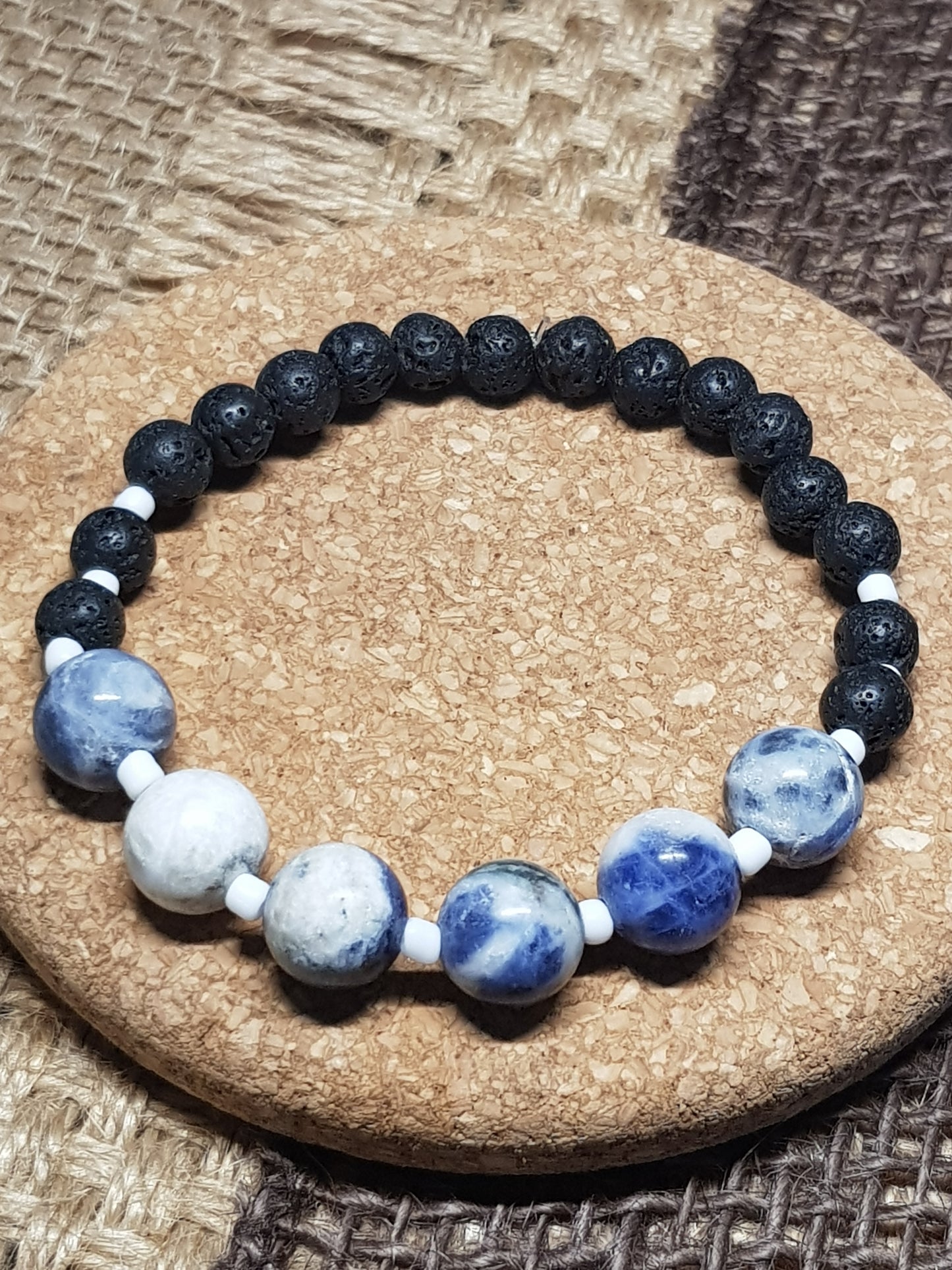Bracelet Sodalite Naturelle - Clarté, Intuition