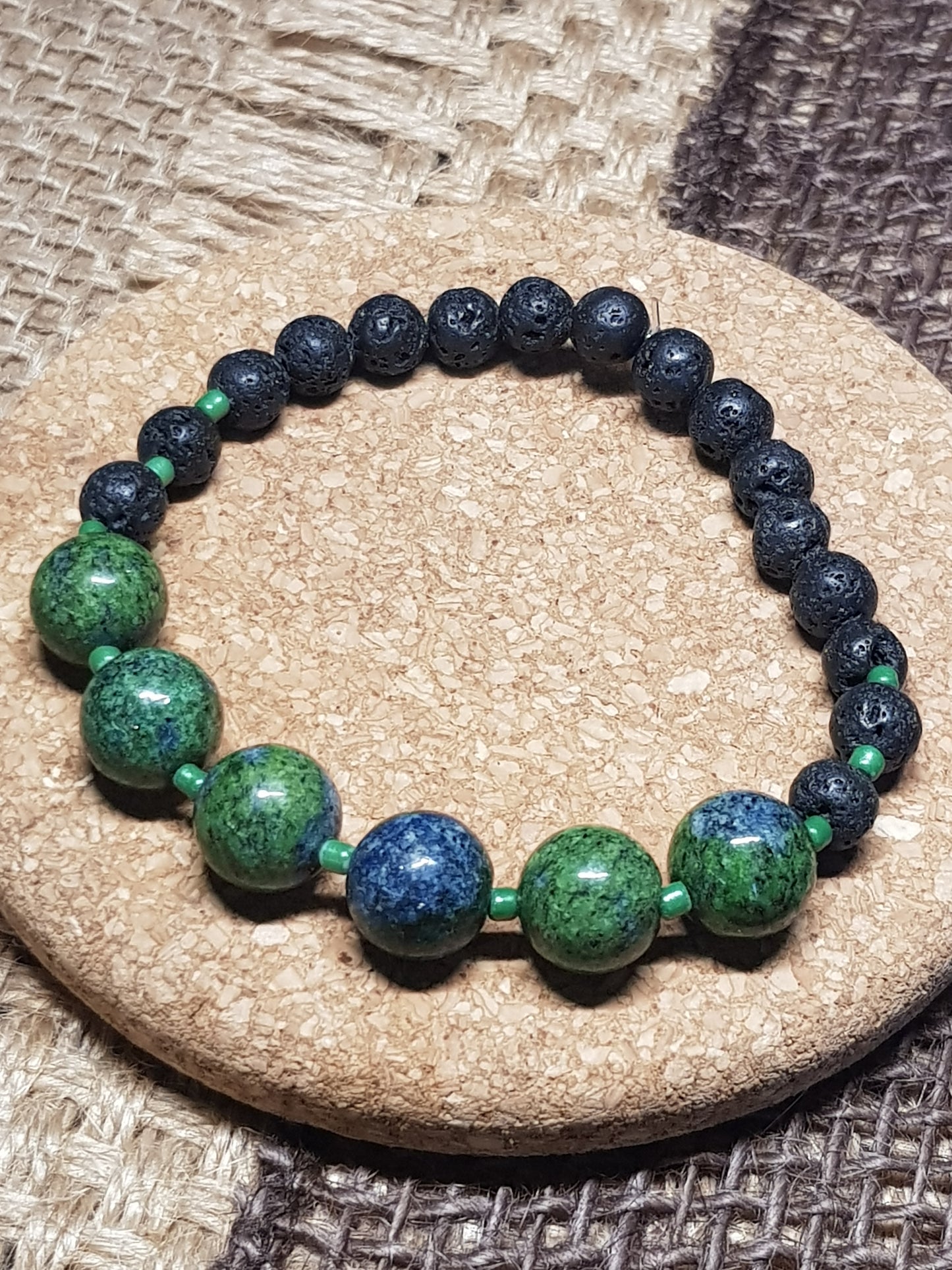 Bracelet Chrysocolle Naturelle - Harmonie, Expression