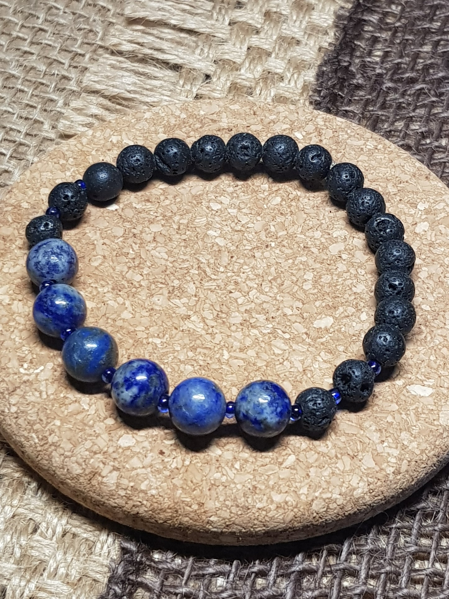 Bracelet Lapis Lazuli Naturel - Vérité, Expression