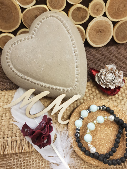 Bracelets Duo "Harmonie du Cœur" - l'Amazonite