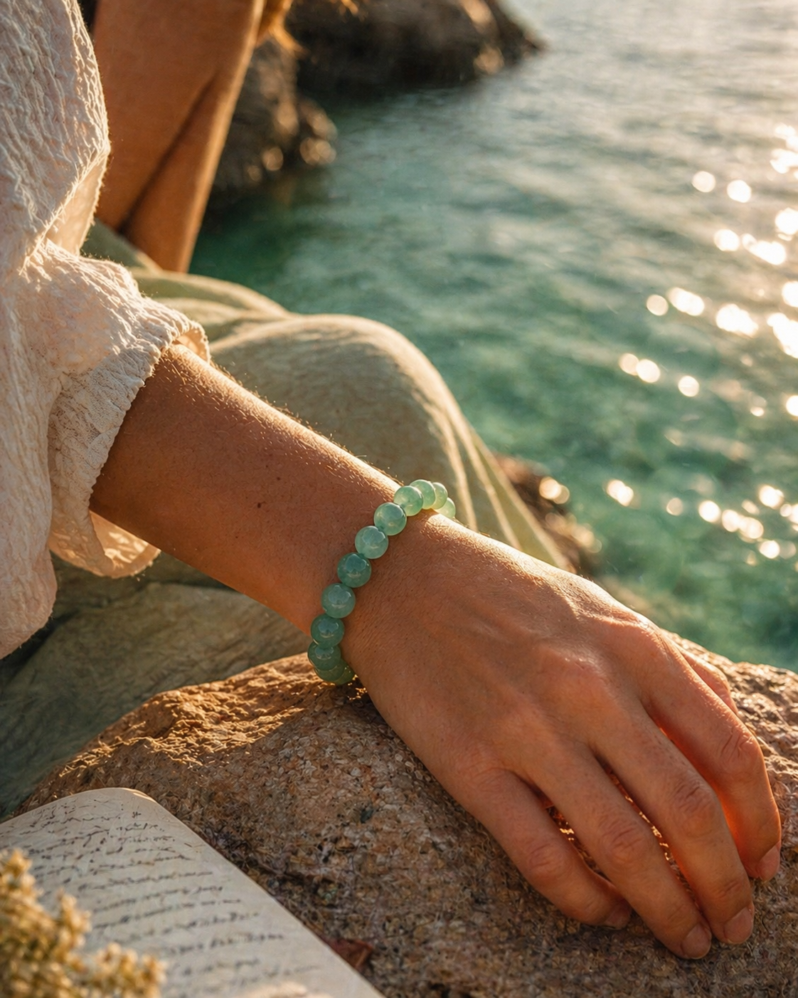 Bracelet Aventurine Naturelle - Chance, Harmonie