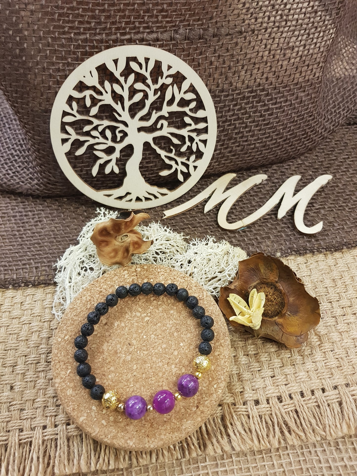 Bracelet de Naissance de Février - l'Améthyste