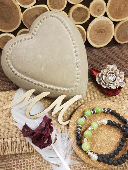 Bracelets Duo "Renouveau du Cœur" - le Péridot