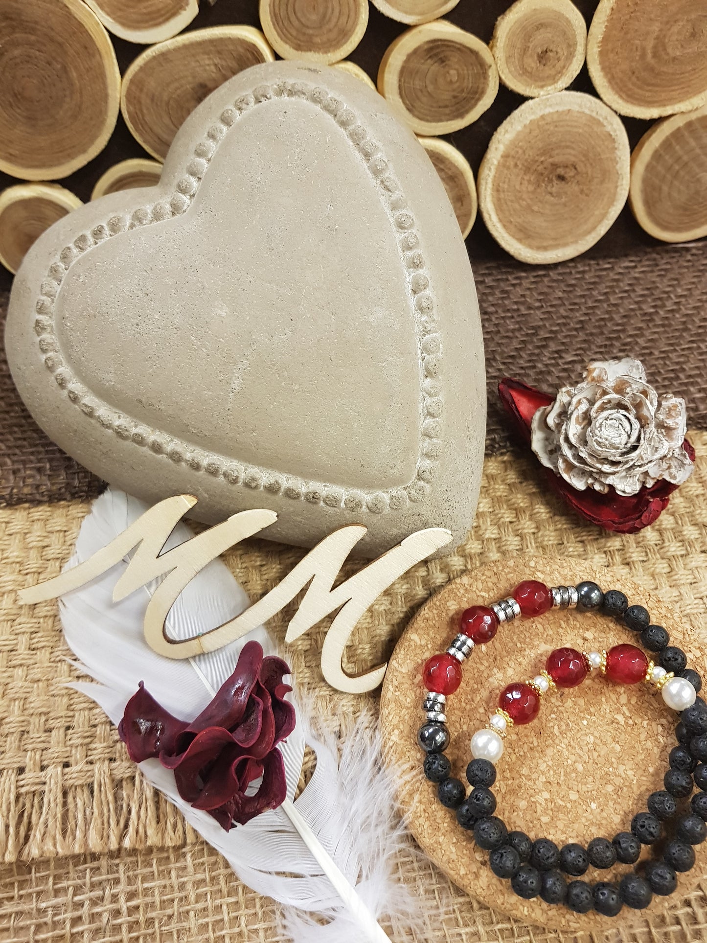 Bracelets Duo "Flamme Eternelle" - Le Rubis
