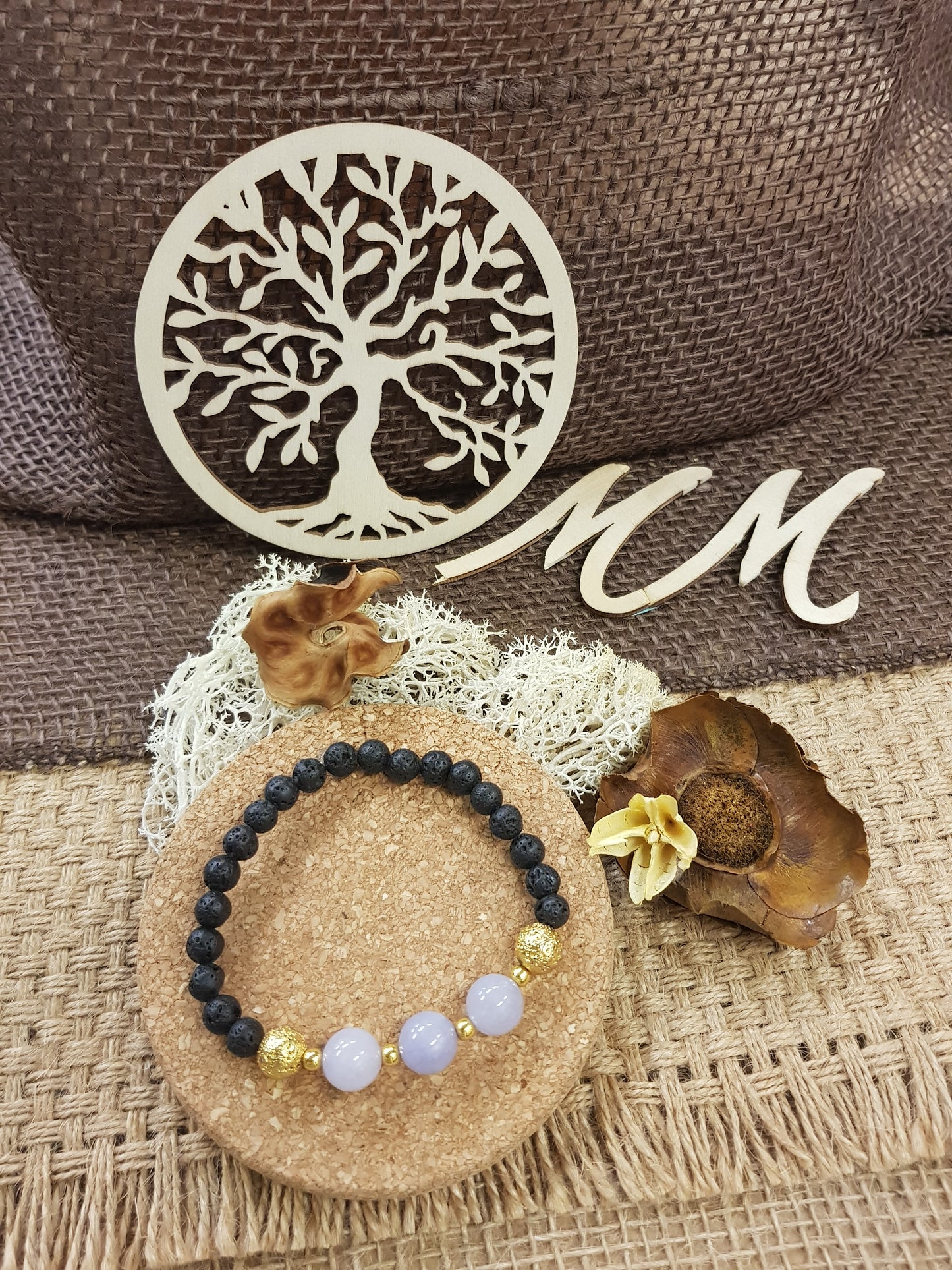 Bracelet de Naissance de Mars - L'Aigue Marine