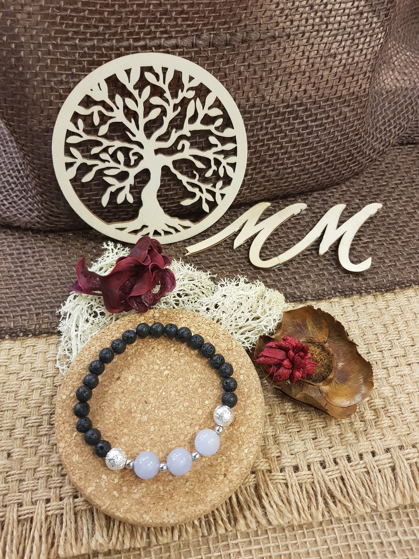 Bracelet de Naissance de Mars - L'Aigue Marine
