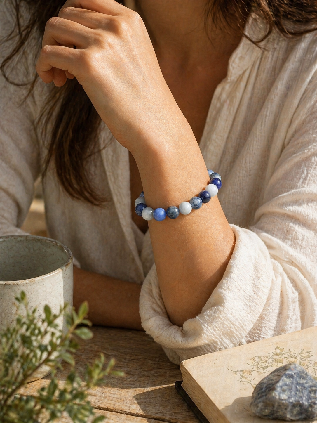 Bracelet Sodalite Naturelle - Clarté, Intuition