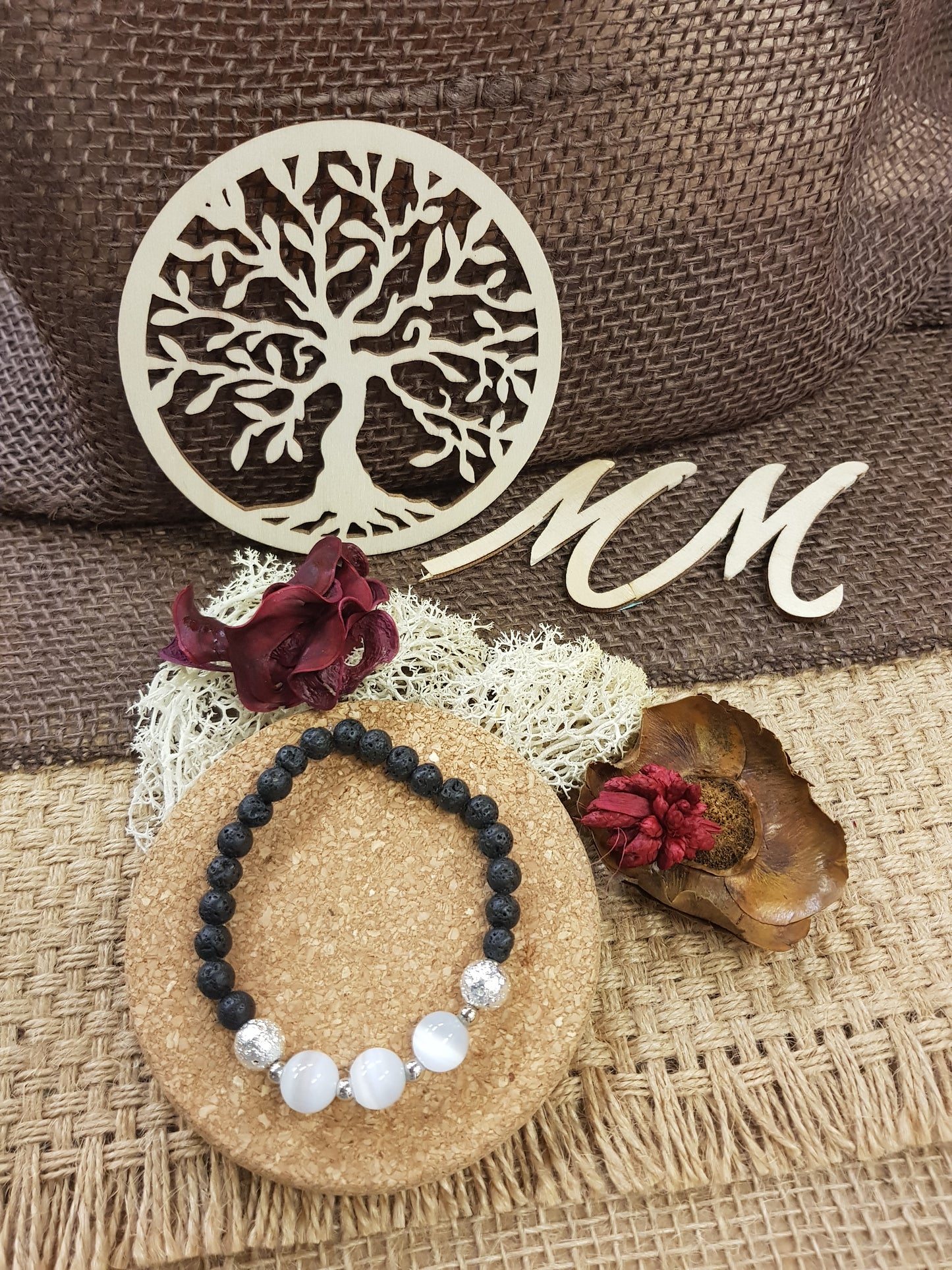 April Birthstone Bracelet - Selenite