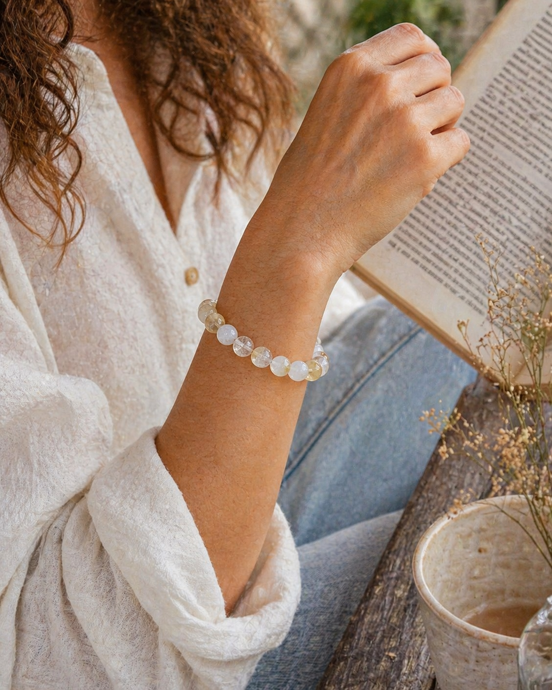 Bracelet Citrine Naturelle - Clarté, Confiance